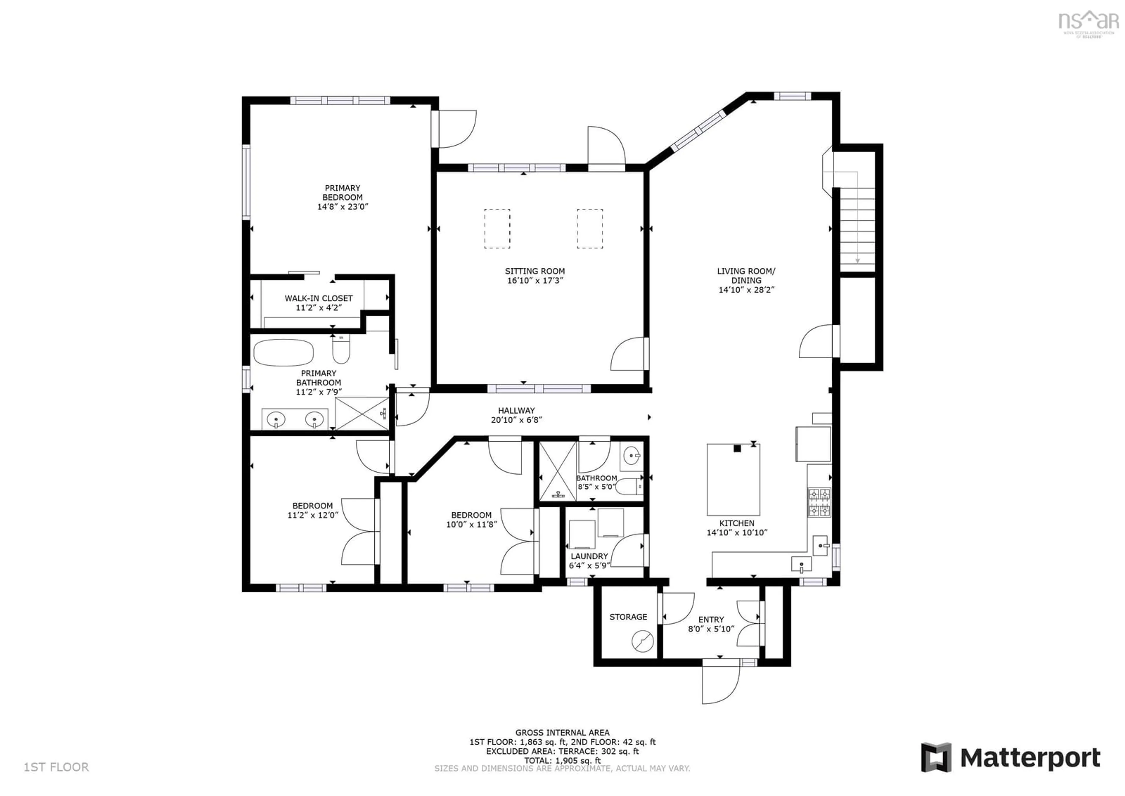 Floor plan for 39 Sunset Lane, Meteghan River Nova Scotia B0W 2L0