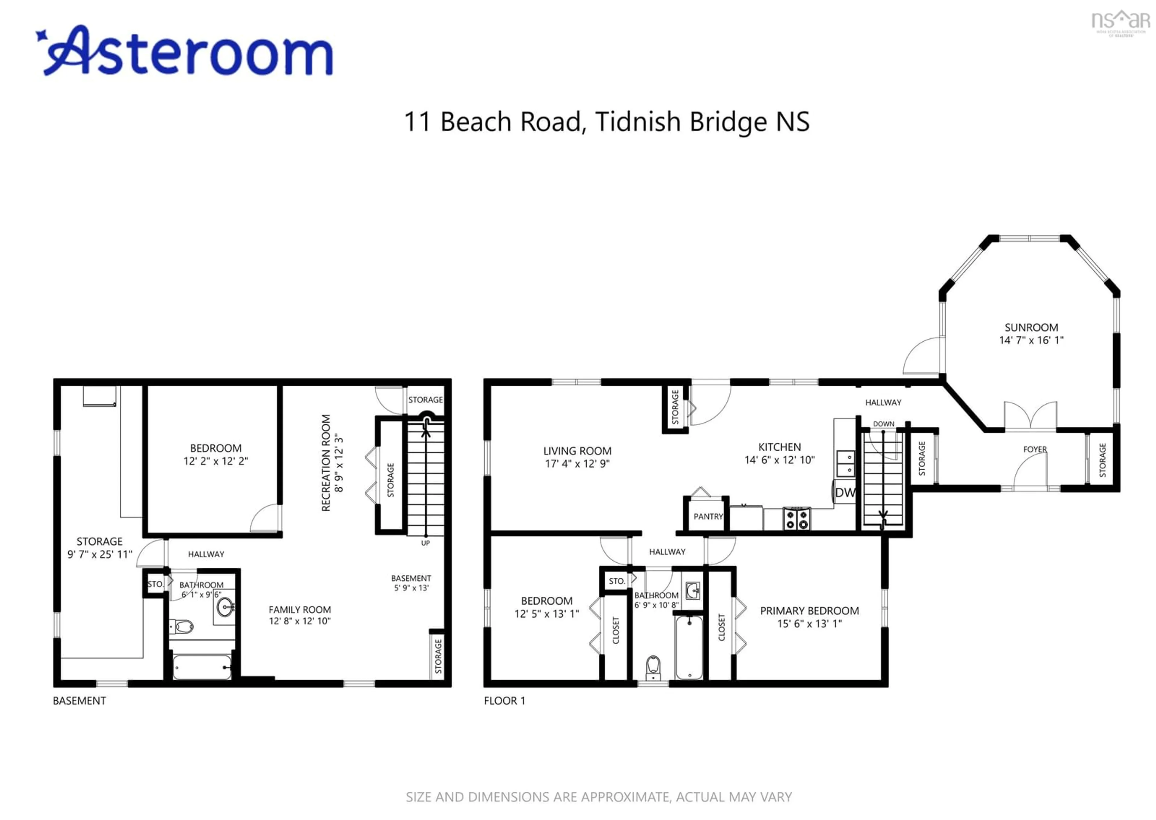 Floor plan for 11 Beach Rd, Tidnish Bridge Nova Scotia B4H 3X9