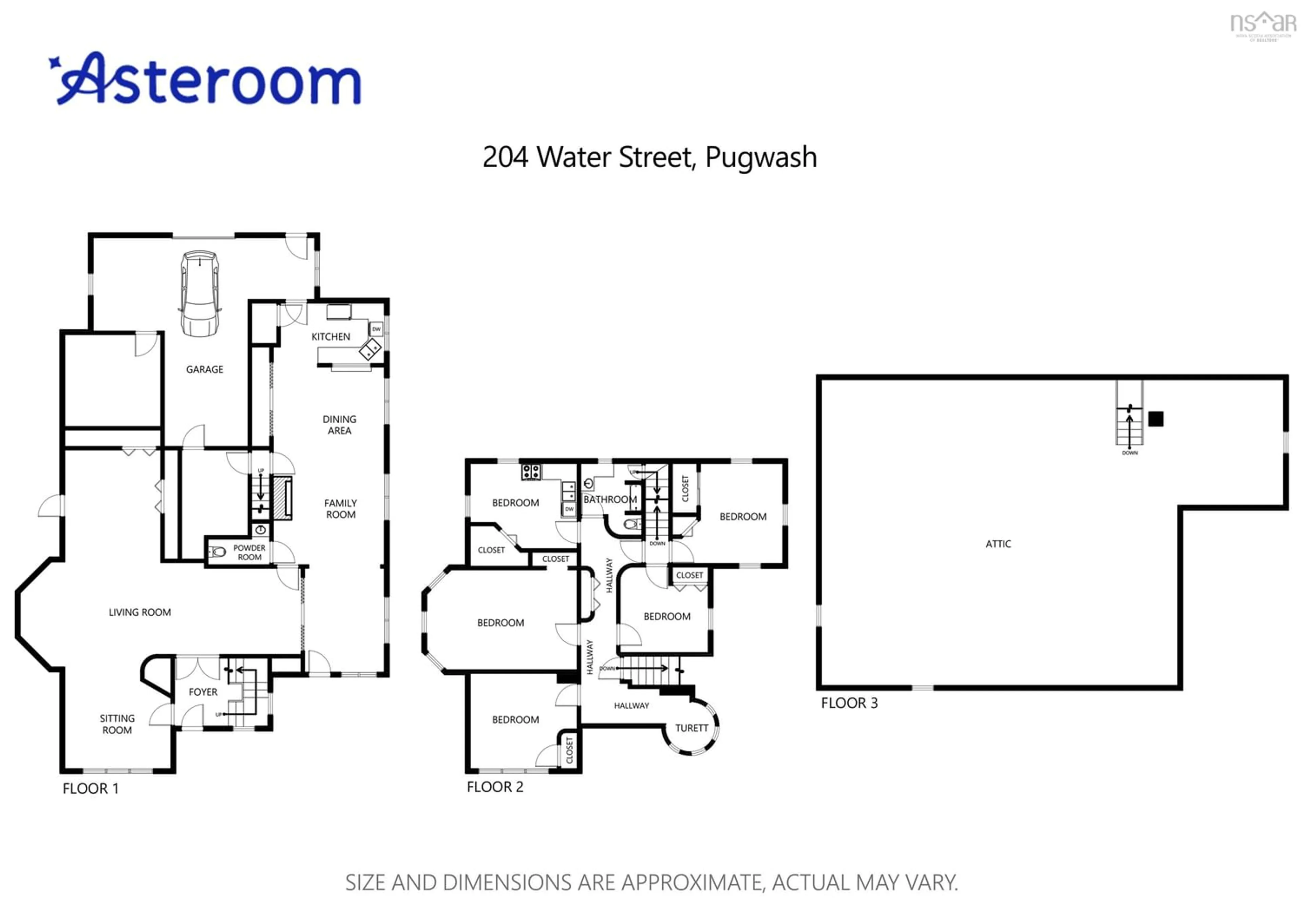 Floor plan for 204 Water St, Pugwash Nova Scotia B0K 1L0
