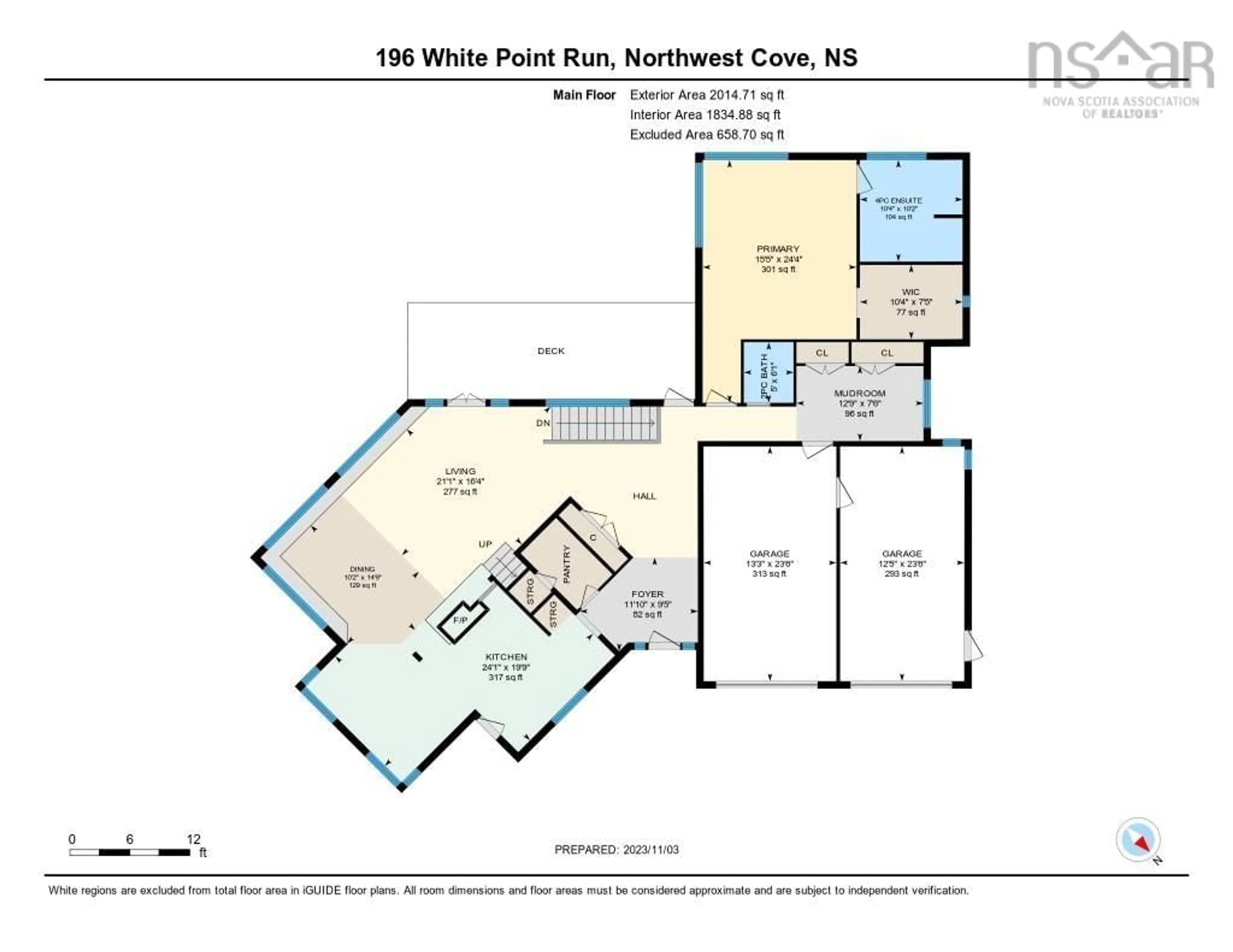 Floor plan for 196 White Point Run, Northwest Cove Nova Scotia B0J 1T0