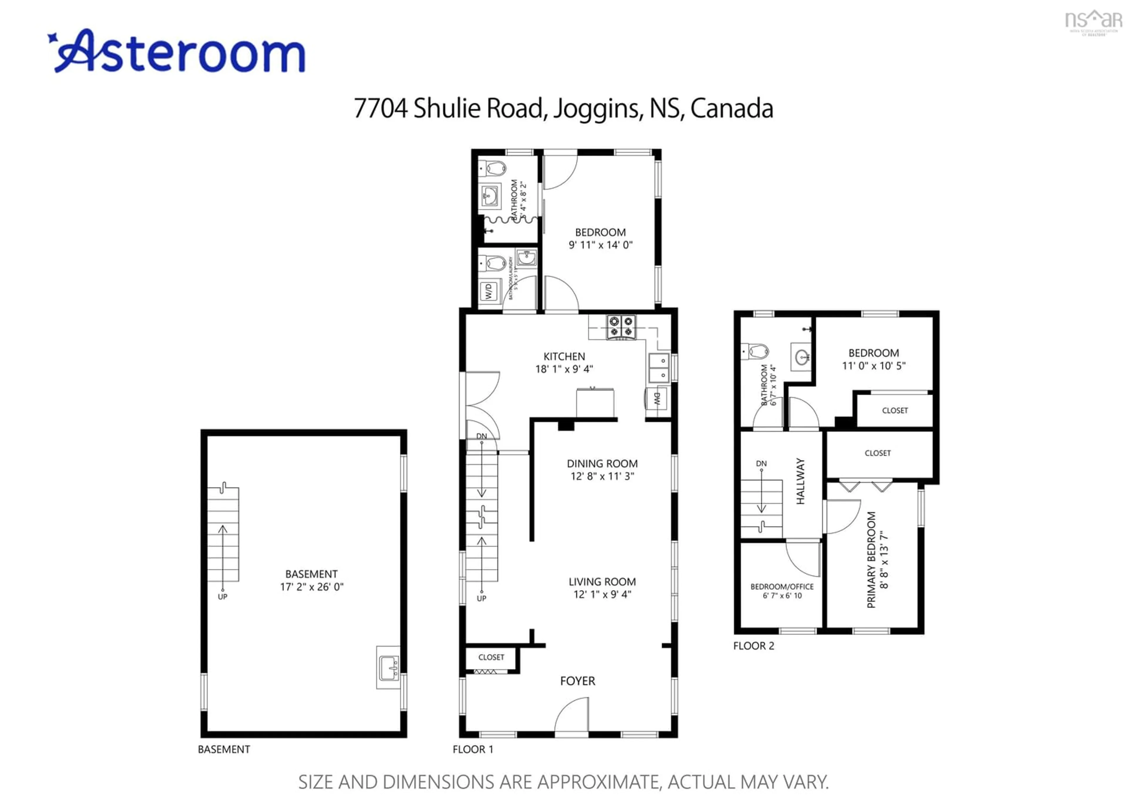 Floor plan for 7704 Shulie Rd, Joggins Nova Scotia B0L 1A0