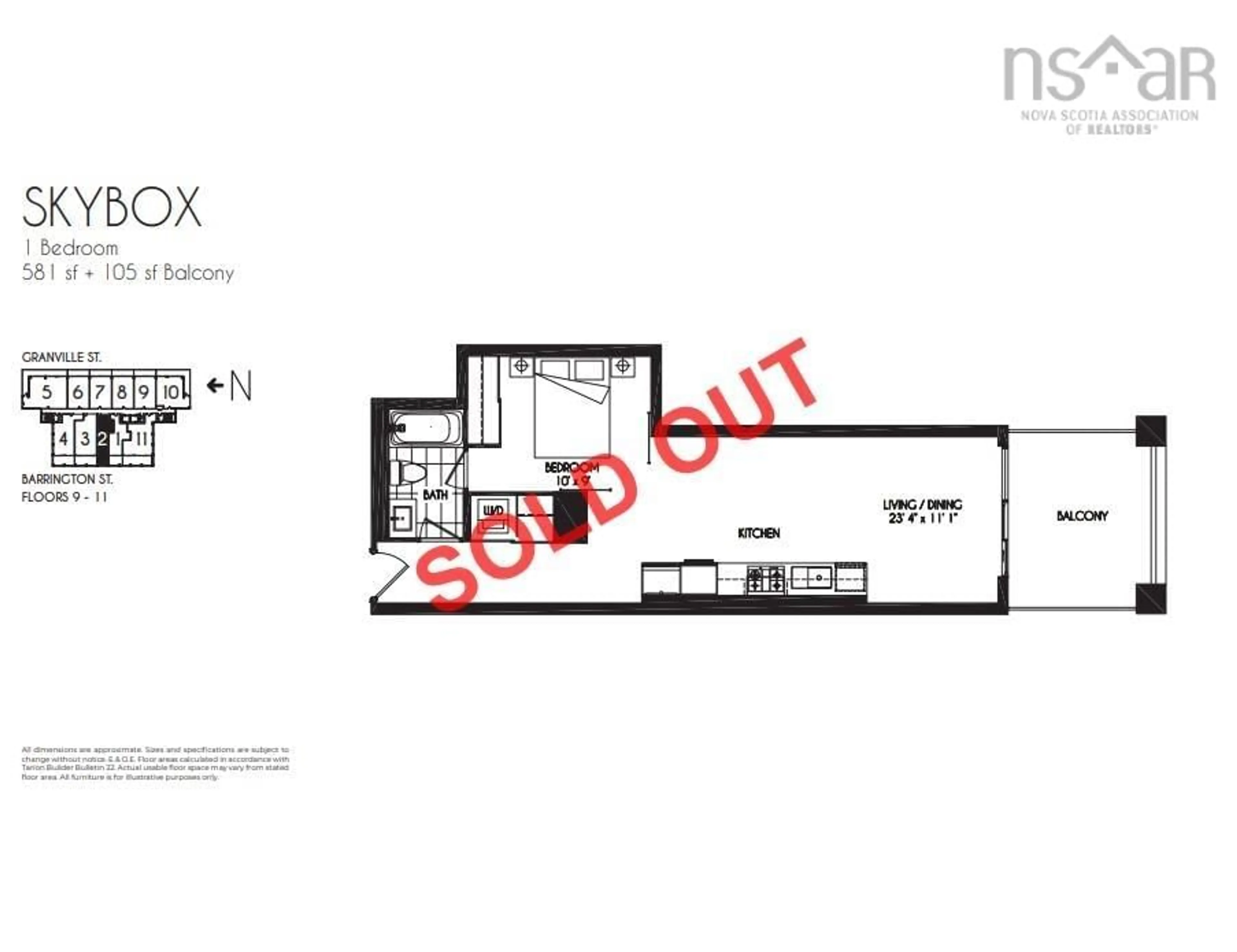 Floor plan for 1650 Granville St #1002, Halifax Nova Scotia B3J 0E1