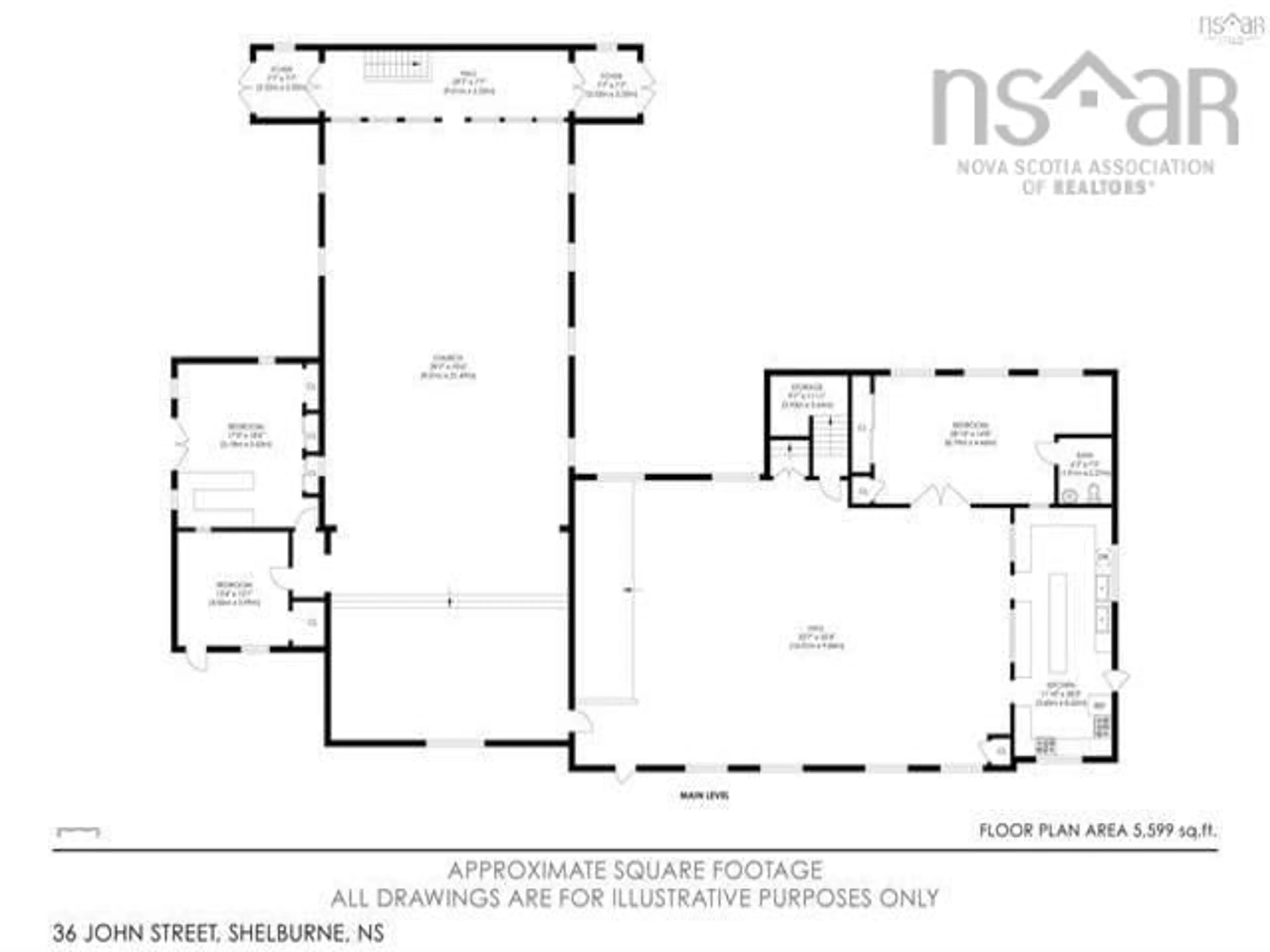 Floor plan for 36 John St, Shelburne County Nova Scotia B0T 1W0