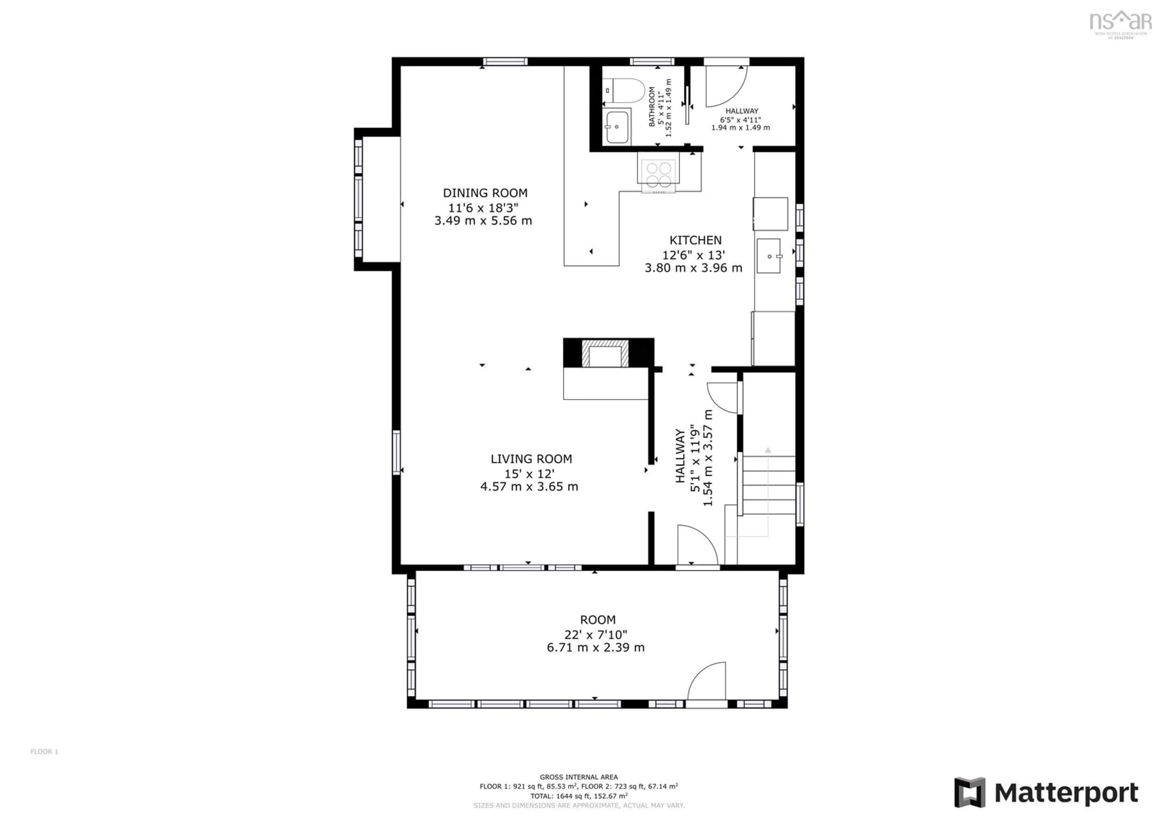 Floor plan for 3 Nichols Ave, Kentville Nova Scotia B4N 2G9