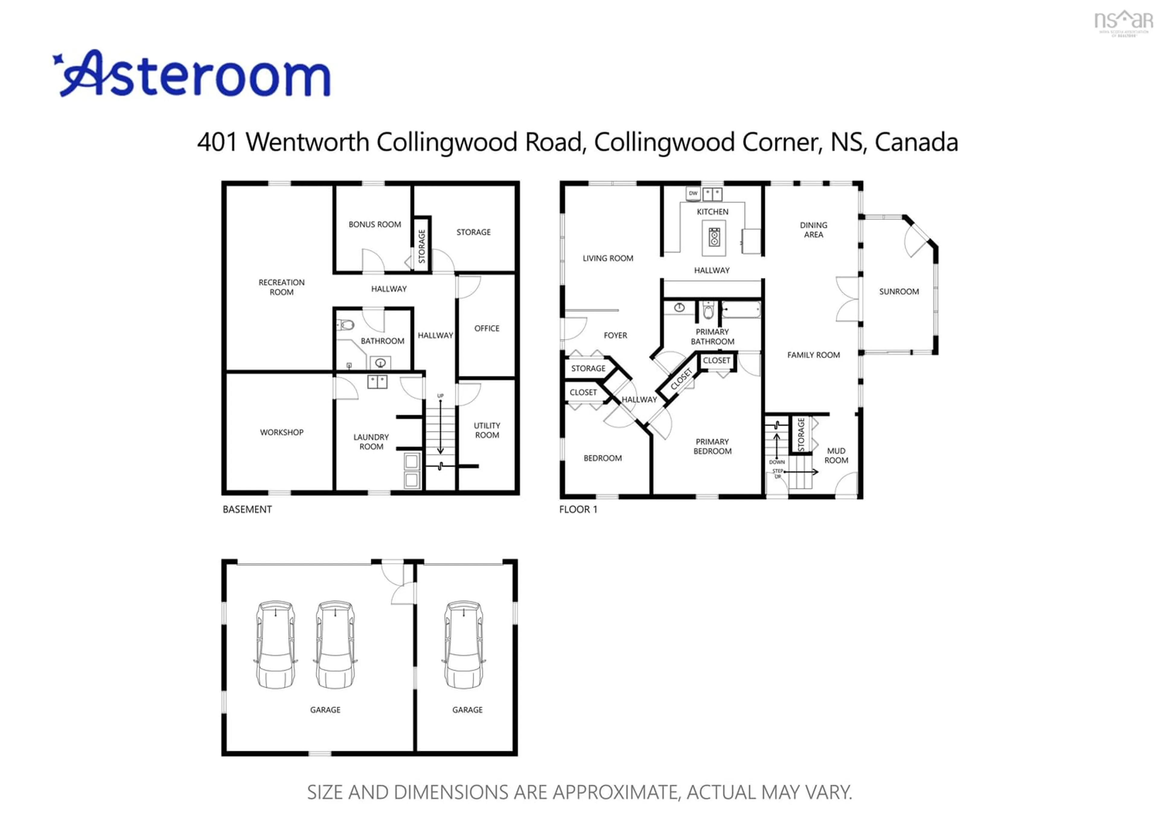 Floor plan for 401 Wentworth Collingwood Rd, Williamsdale Nova Scotia B0M 1E0