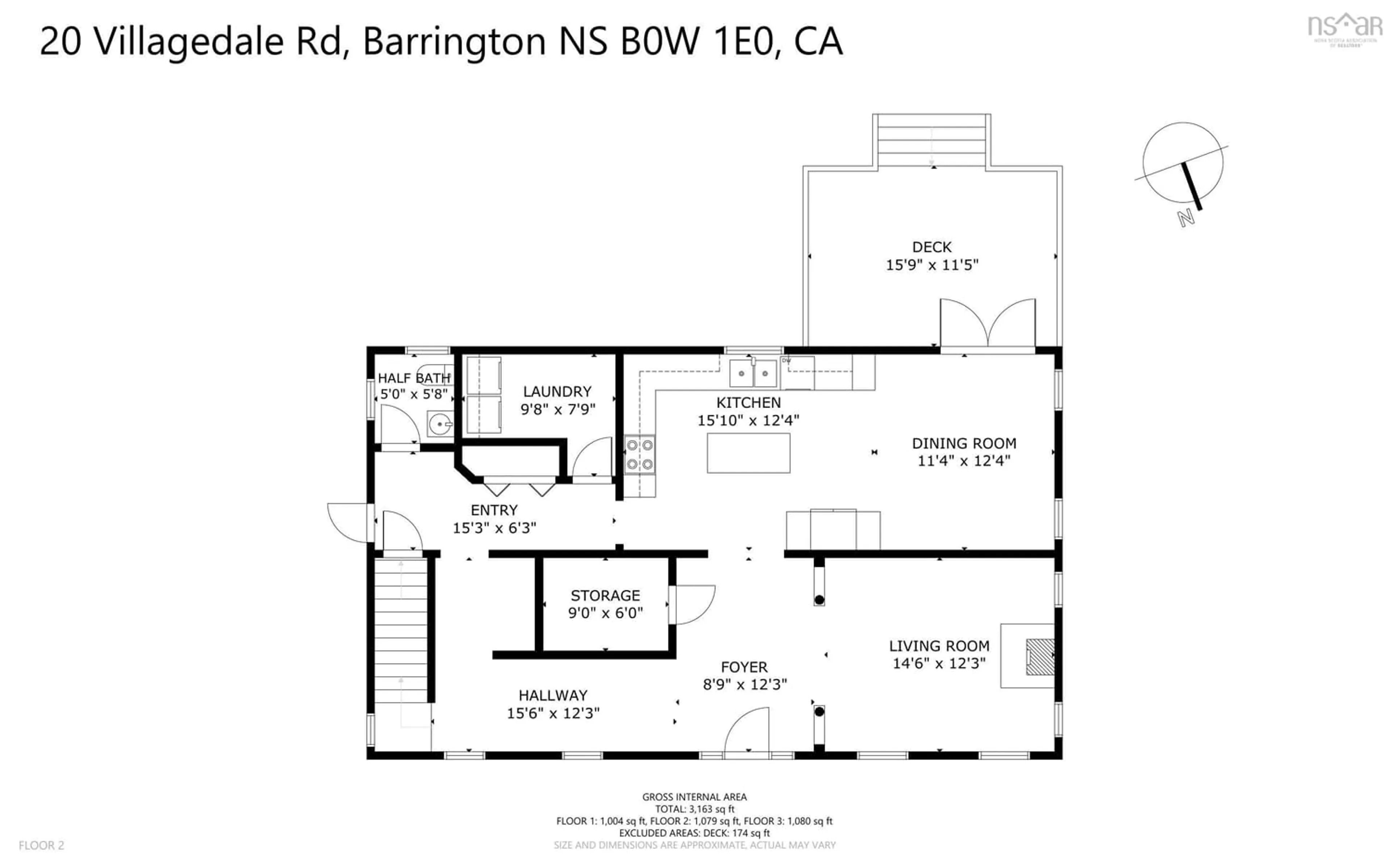 Floor plan for 20 Villagedale Rd, Barrington Nova Scotia B0W 1E0