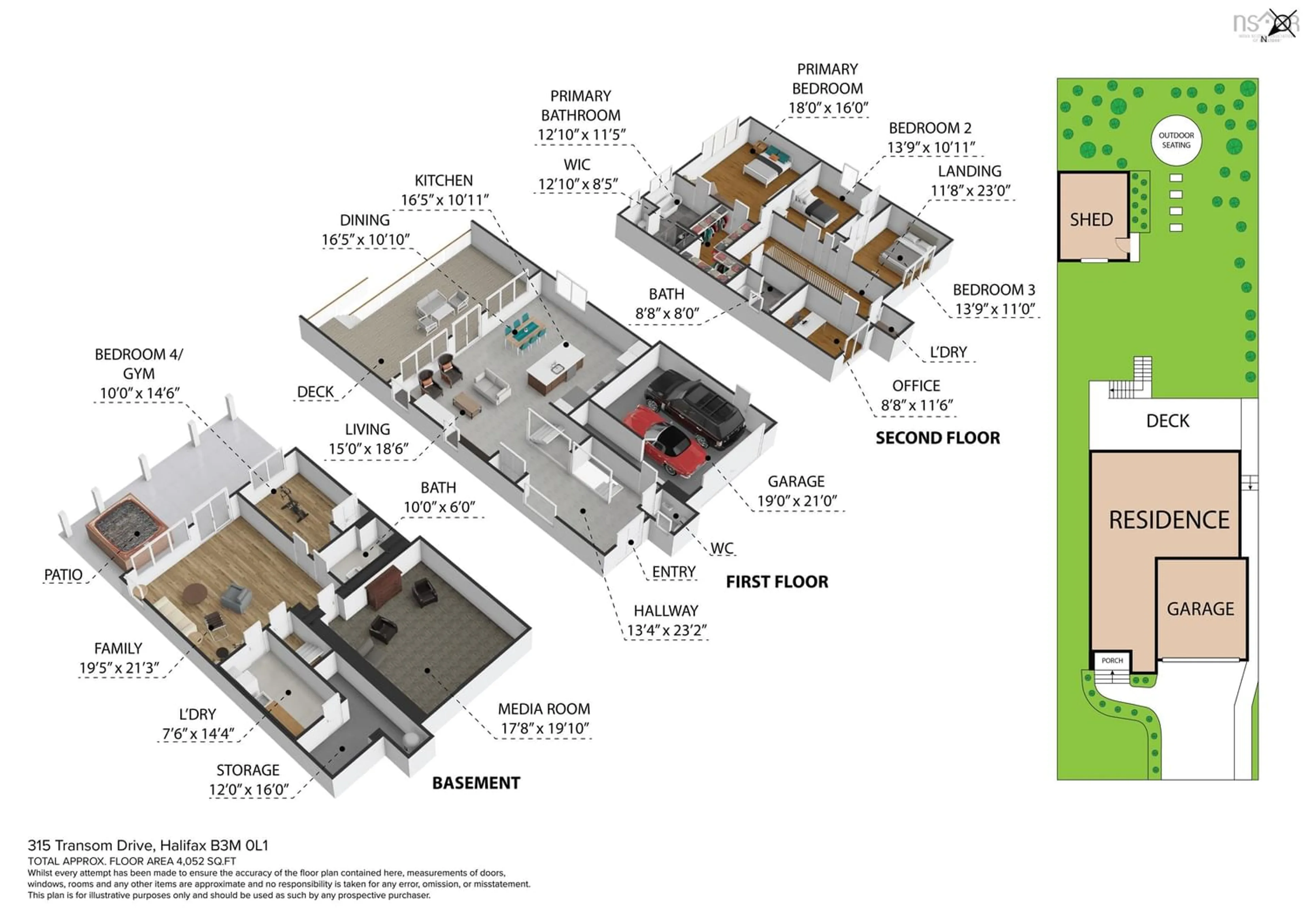 Floor plan for 315 Transom Dr, Halifax Nova Scotia B3M 0L1