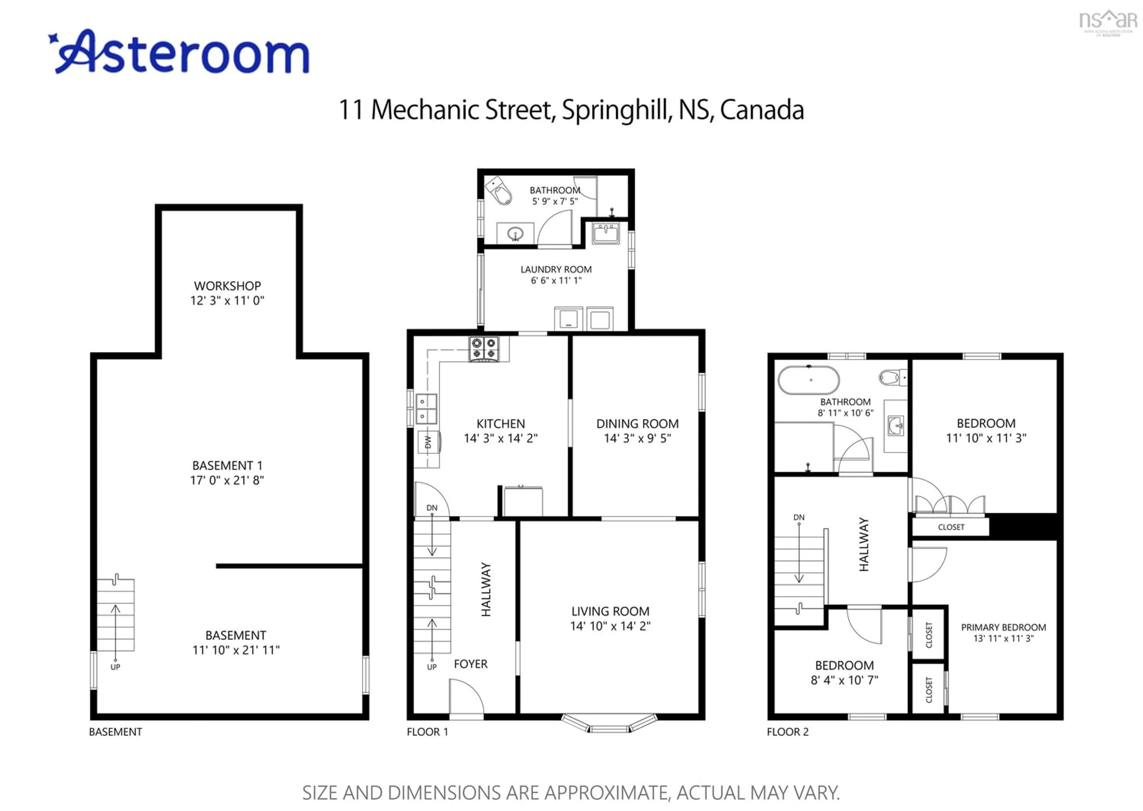 Floor plan for 11 Mechanic St, Springhill Nova Scotia B0M 1X0