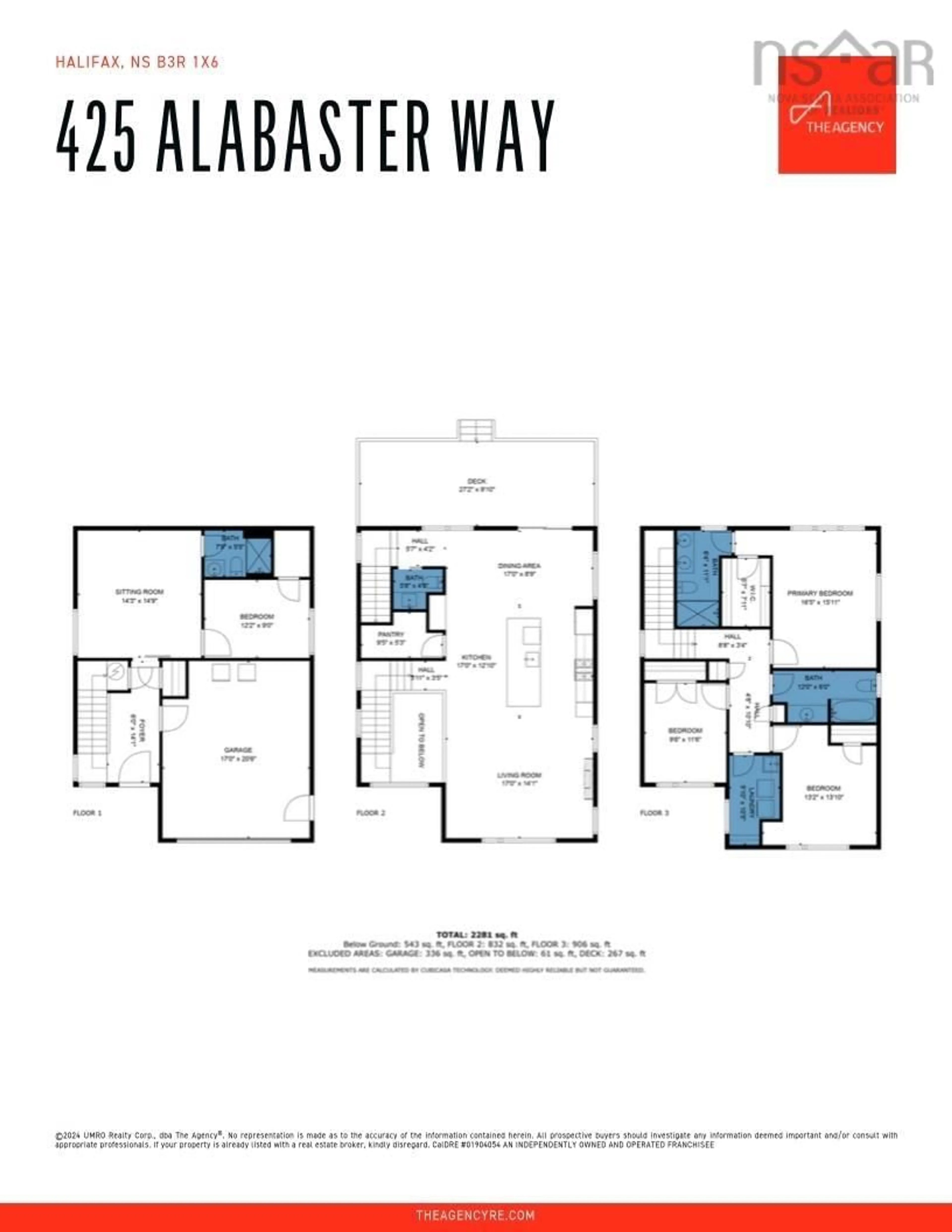 Floor plan for 425 Alabaster Way, Halifax Nova Scotia B3P 0H3