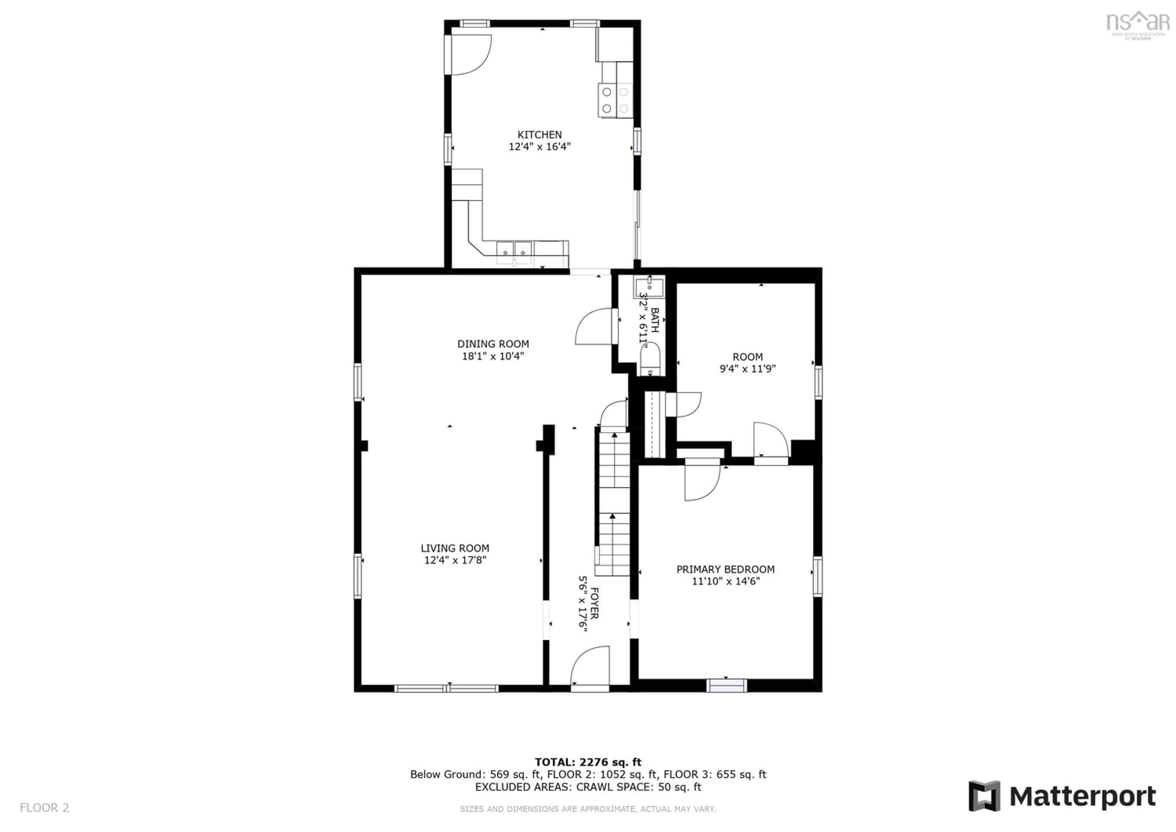 Floor plan for 3442 Highway 332, Rose Bay Nova Scotia B0J 2X0