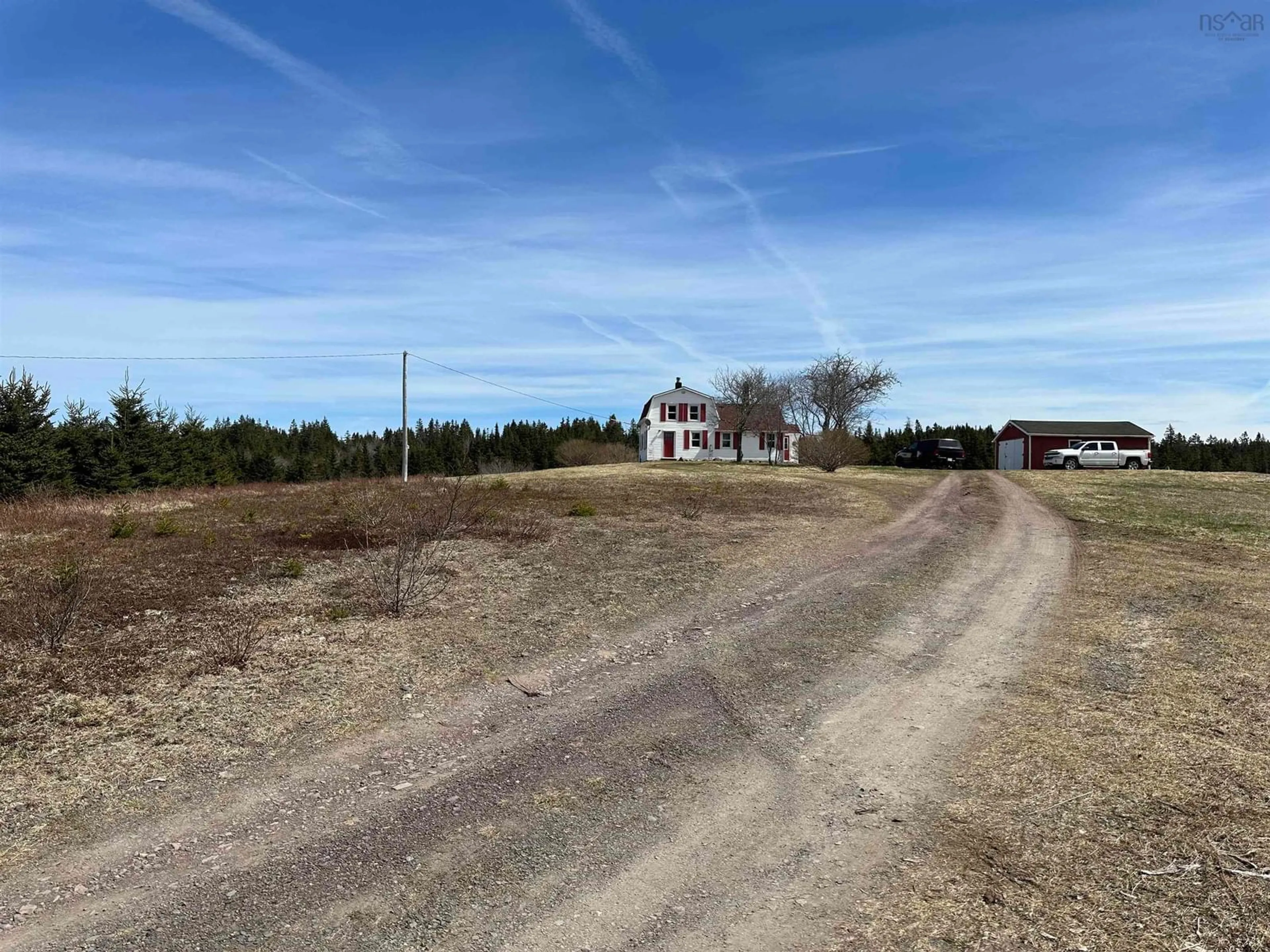 A pic from outside/outdoor area/front of a property/back of a property/a pic from drone, street for 112 Lynchs River Rd, St. Peter's Nova Scotia B0E 3B0