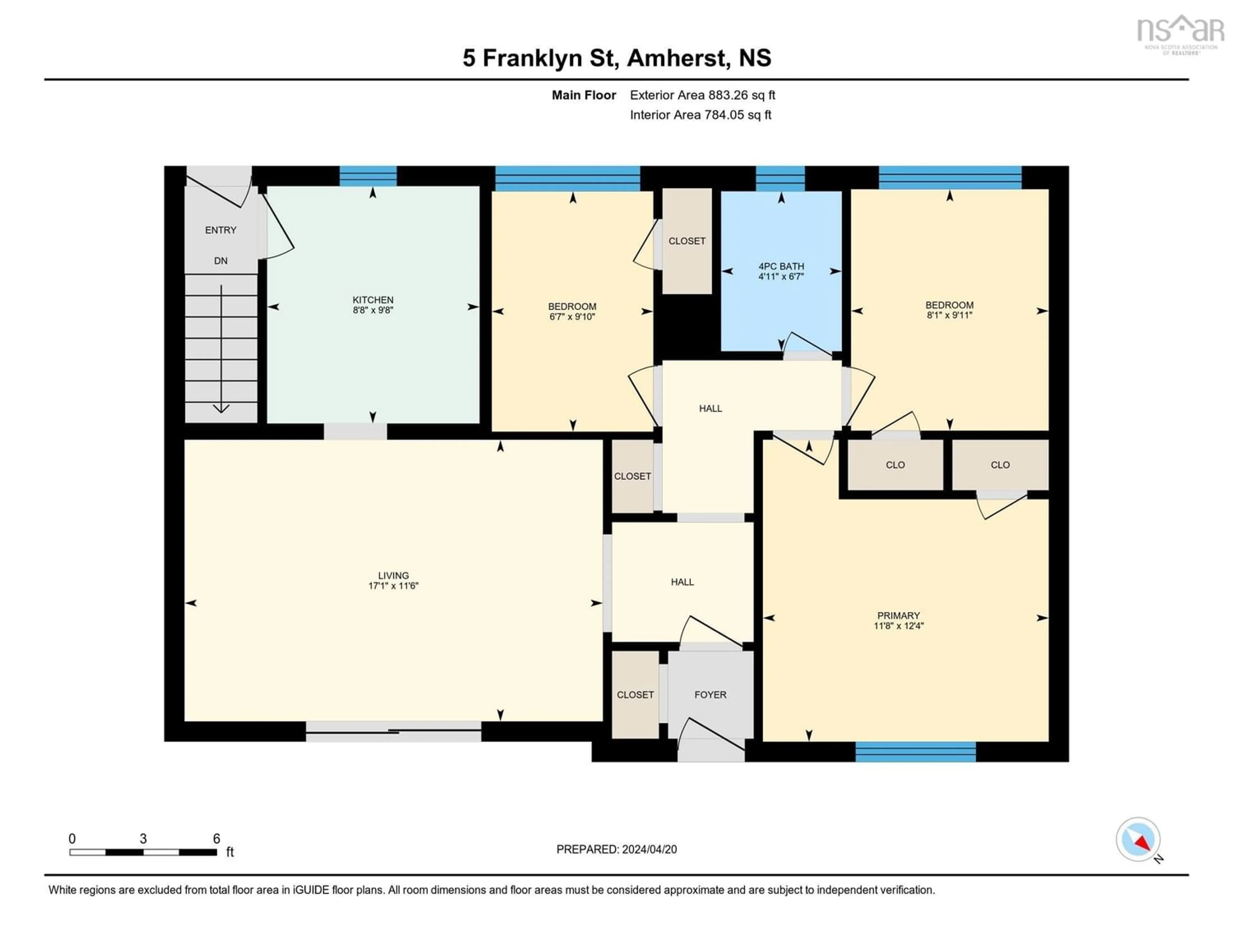 Floor plan for 5 Franklyn St, Amherst Nova Scotia B4H 3X3