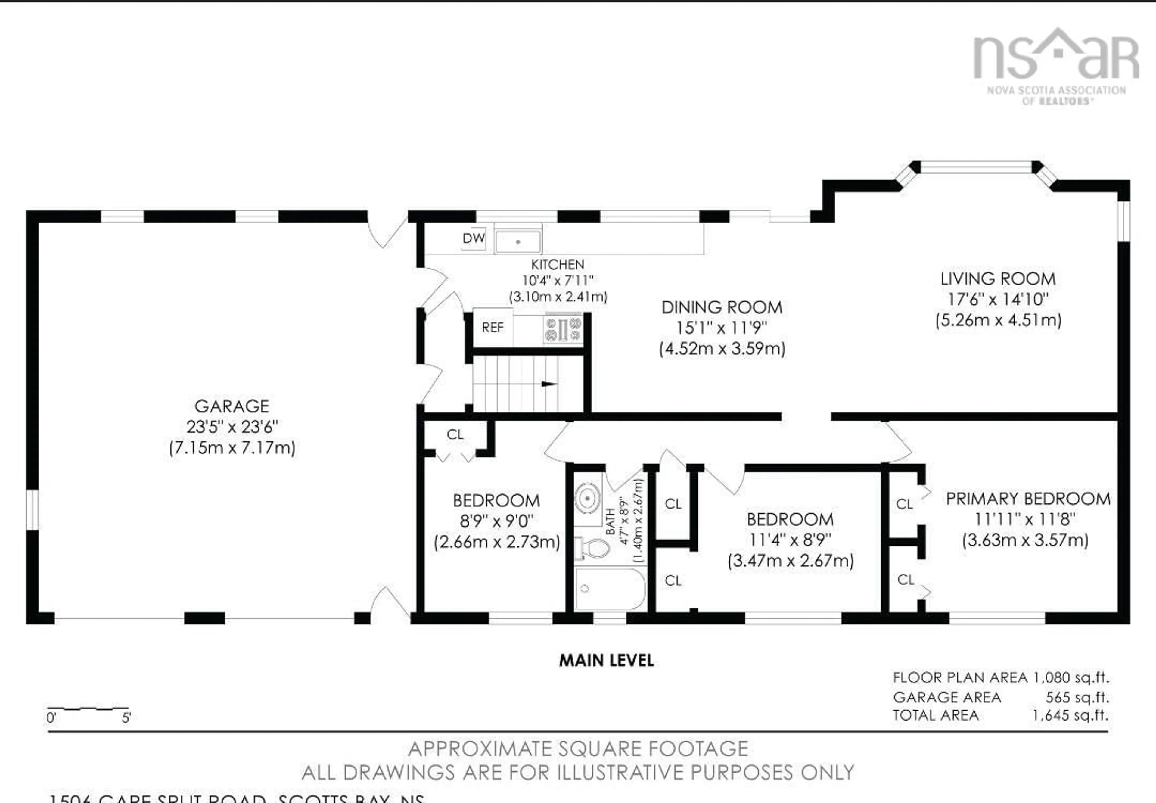 Floor plan for 1506 Cape Split Rd, Scots Bay Nova Scotia B0P 1H0