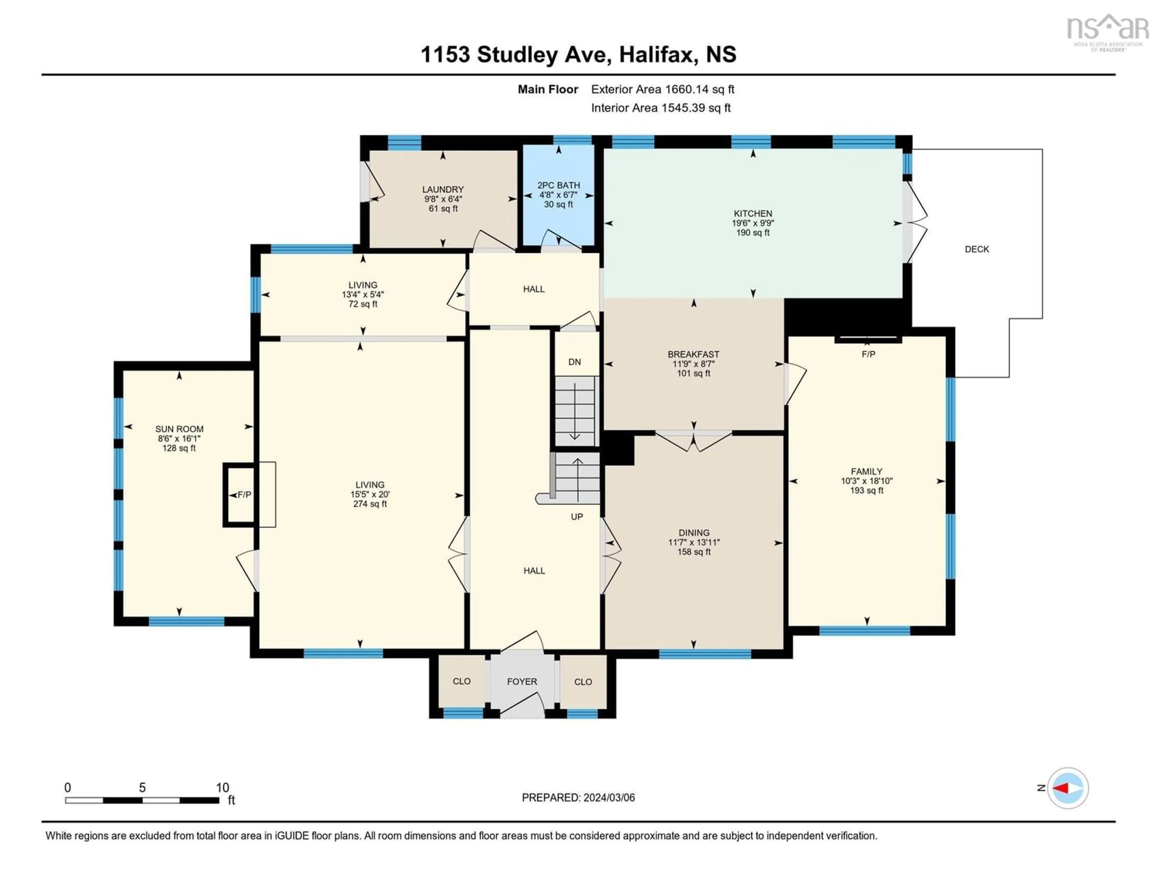 Floor plan for 1153 Studley Ave, Halifax Nova Scotia B3H 3R8