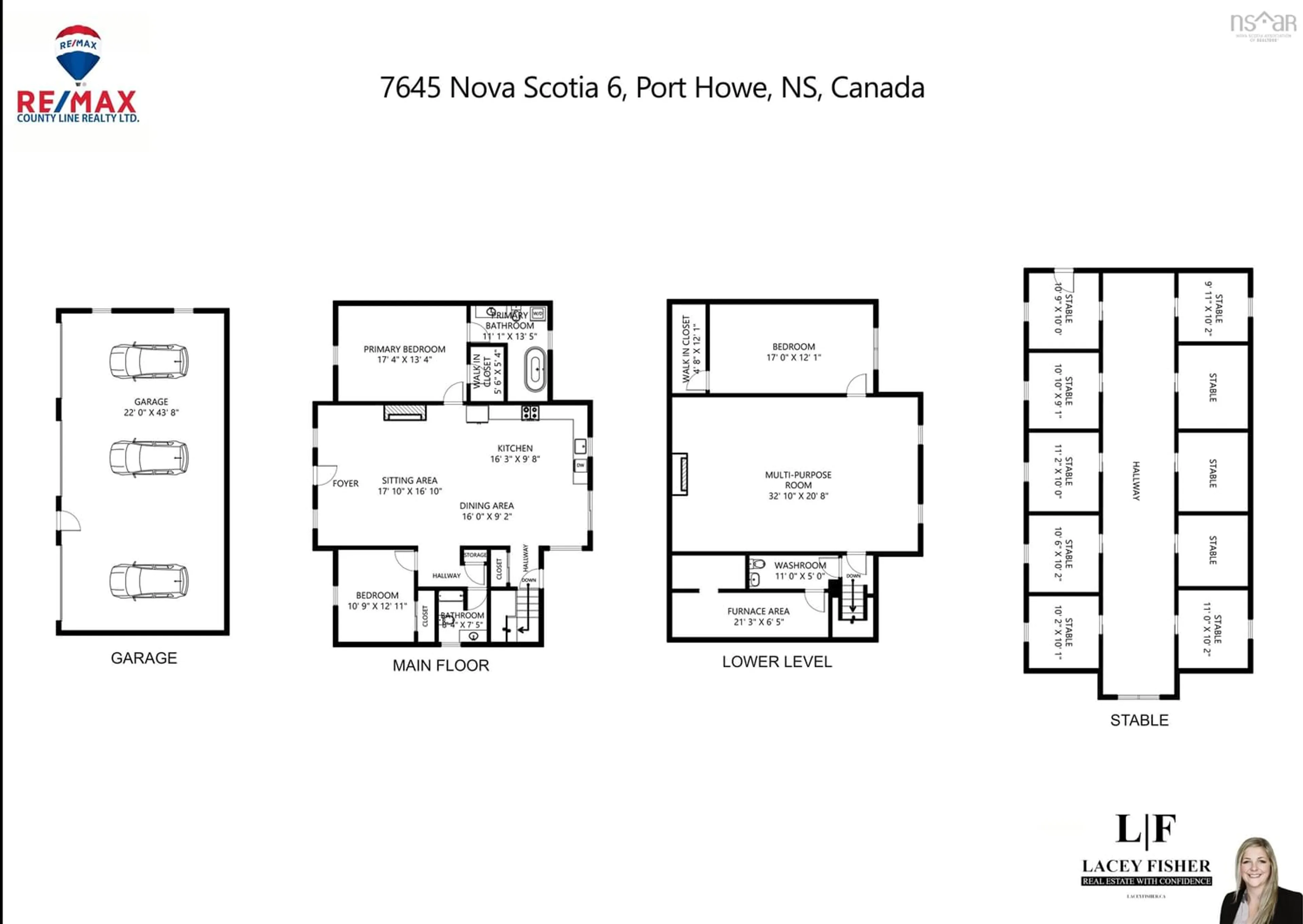 Floor plan for 7645 Highway 6, Port Howe Nova Scotia B0K 1K0