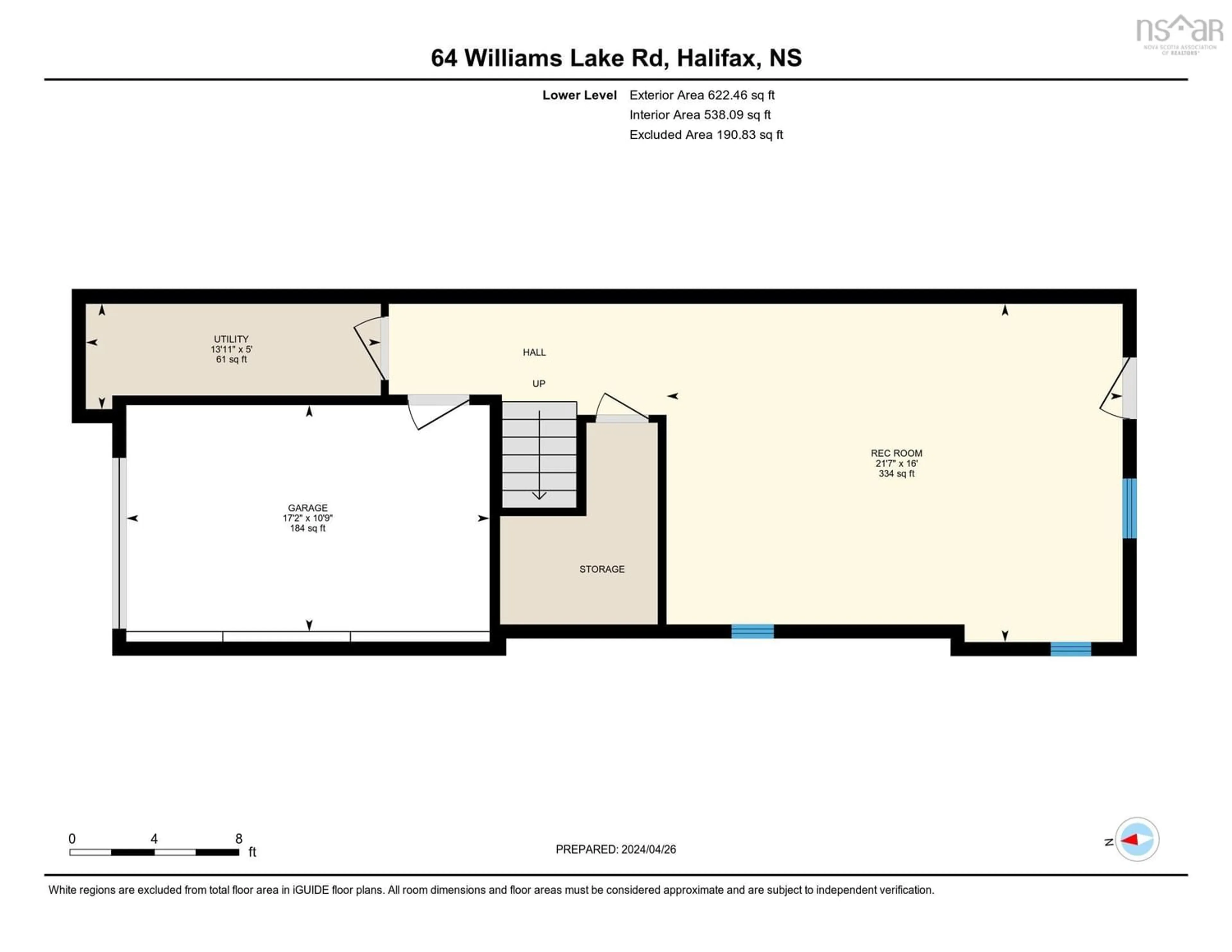 Floor plan for 64B Williams Lake Rd, Halifax Nova Scotia B3P 1T1