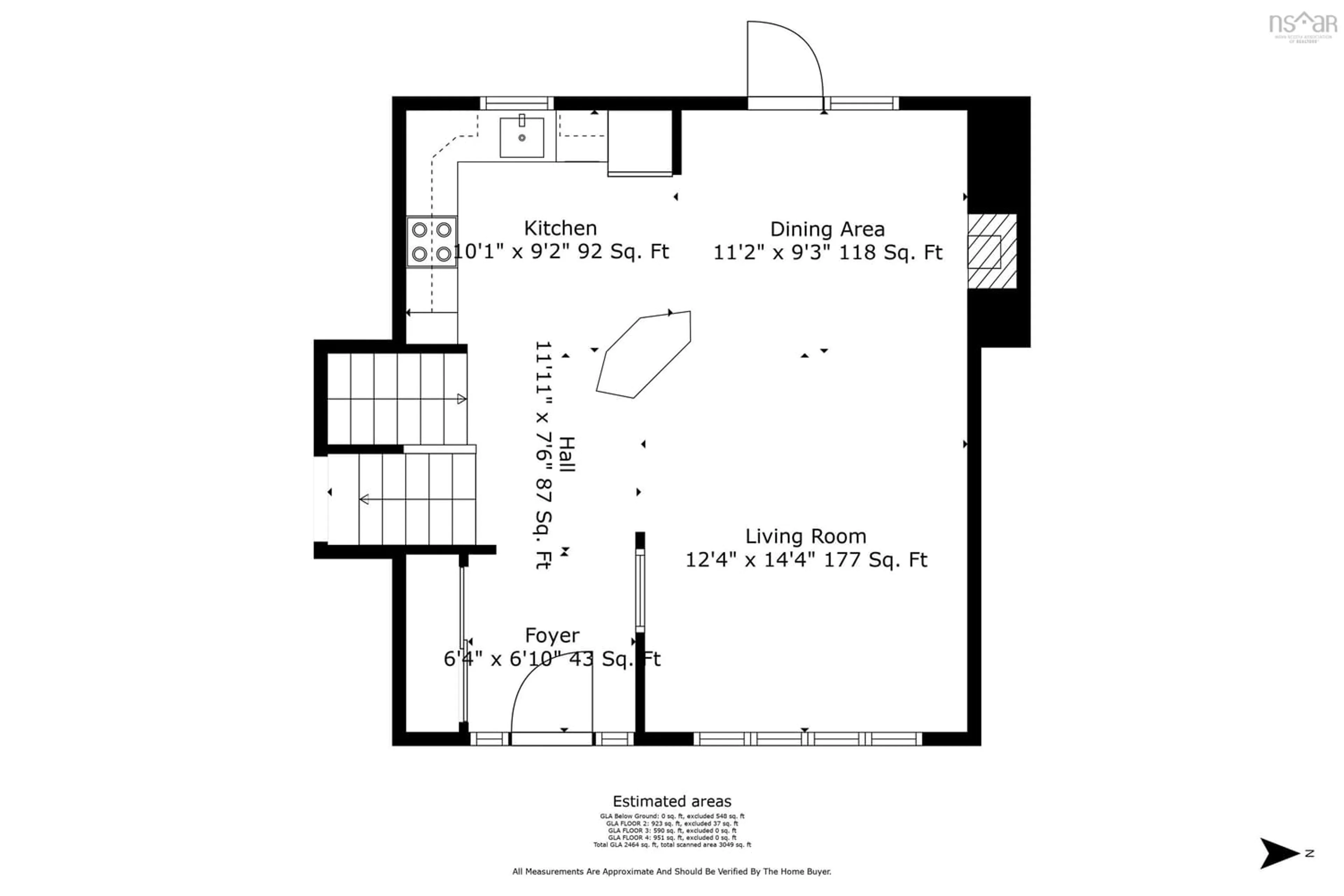 Floor plan for 6 Bridlewood Lane, Lower Sackville Nova Scotia B4E 2H4