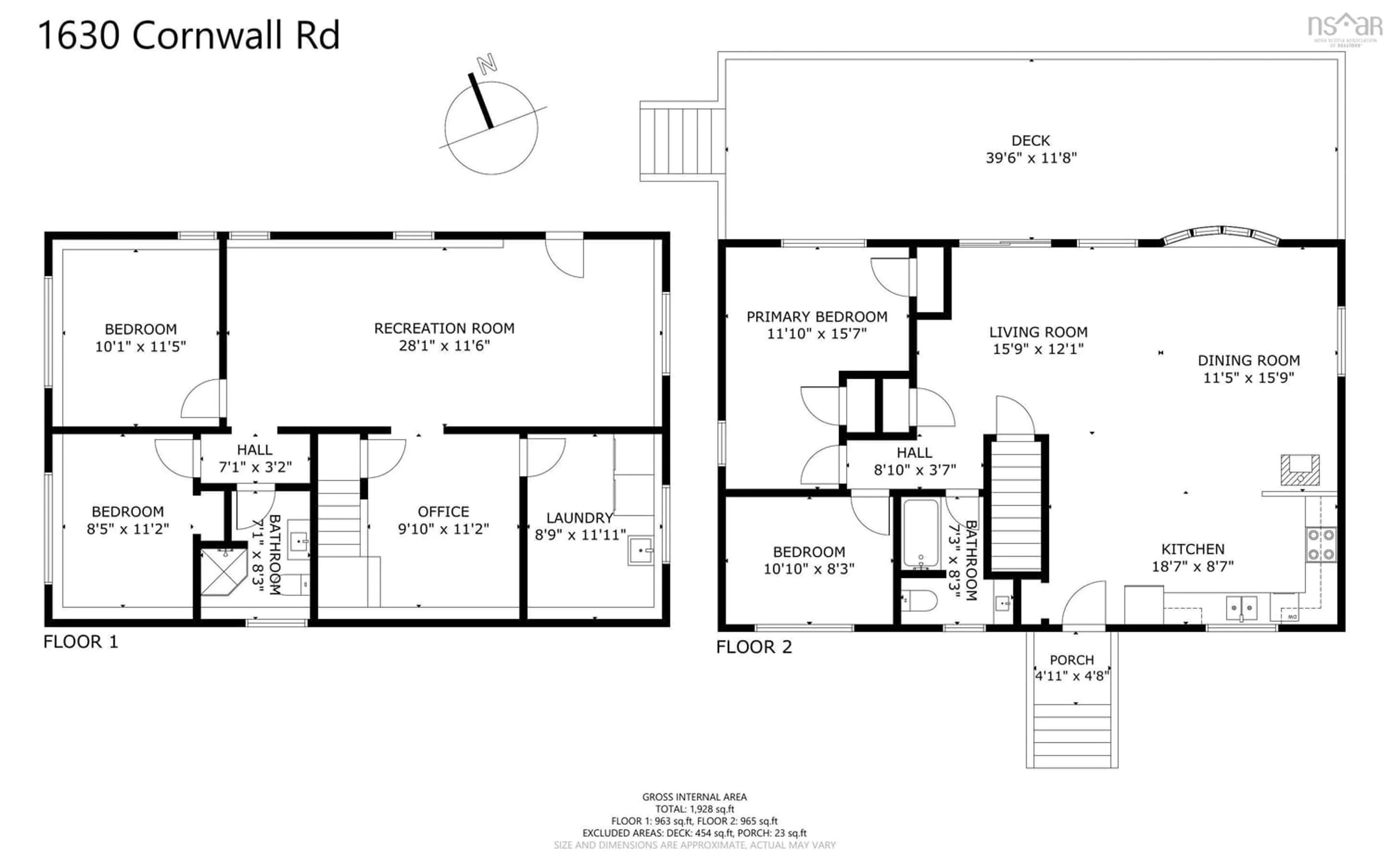 Floor plan for 1630 Cornwall Rd, Lower New Cornwall Nova Scotia B0J 2E0