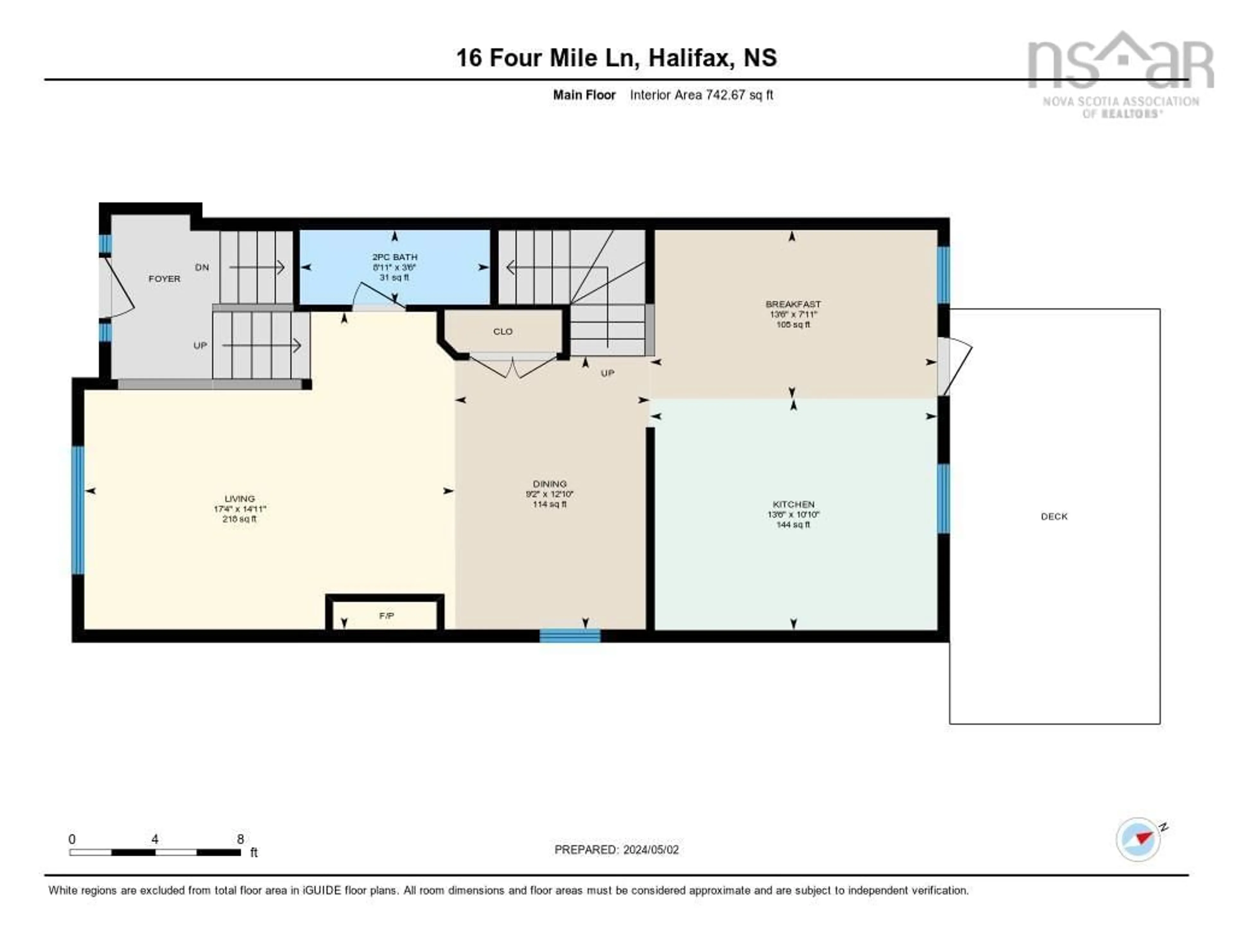 Floor plan for 16 Four Mile Lane, Halifax Nova Scotia B3M 0E2
