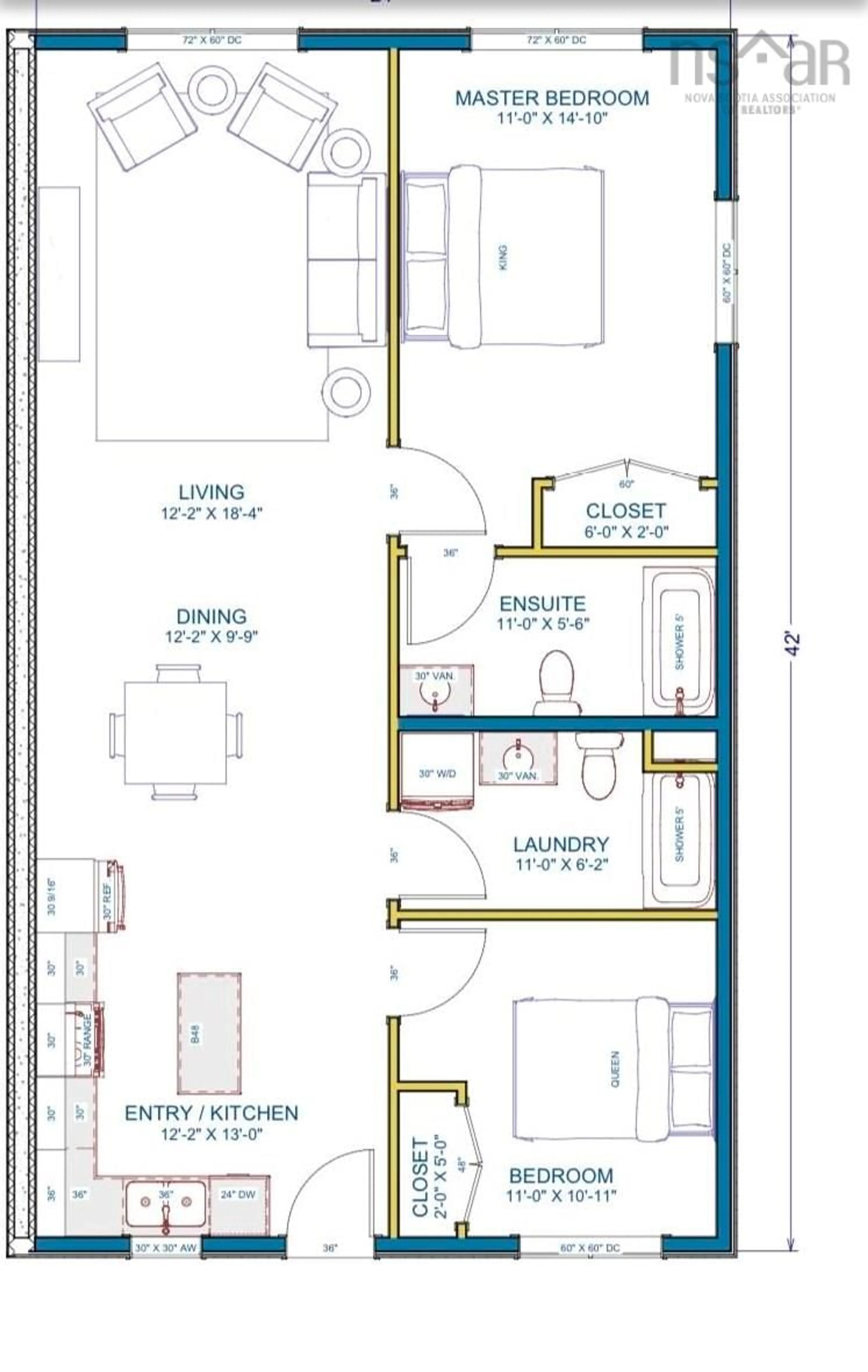 Floor plan for 3620 Highland Ave, Halifax Nova Scotia B3K 4J7