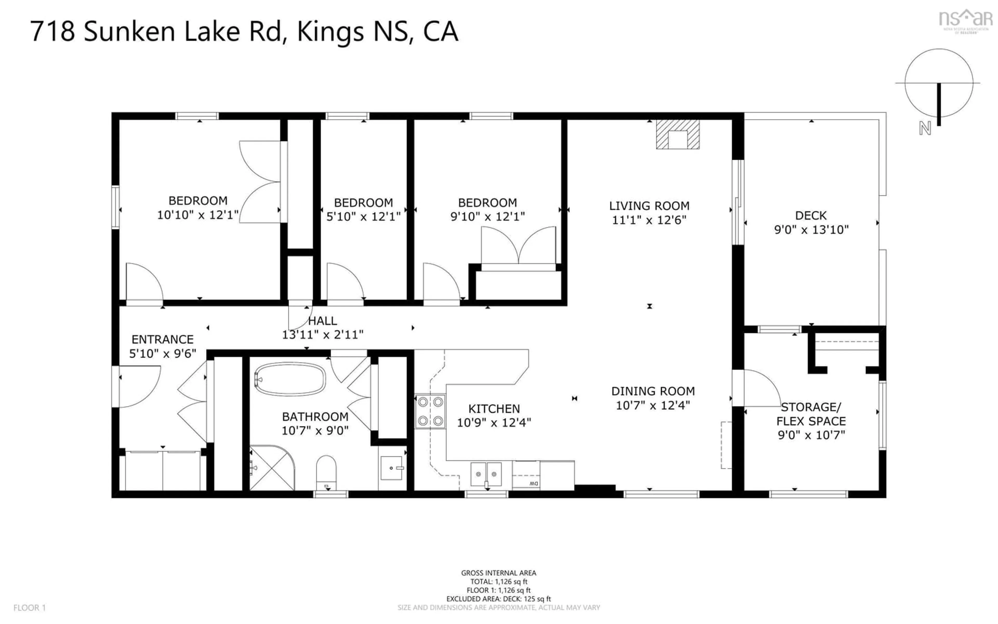 Floor plan for 718 Sunken Lake Rd, Sunken Lake Nova Scotia B4P 2R2