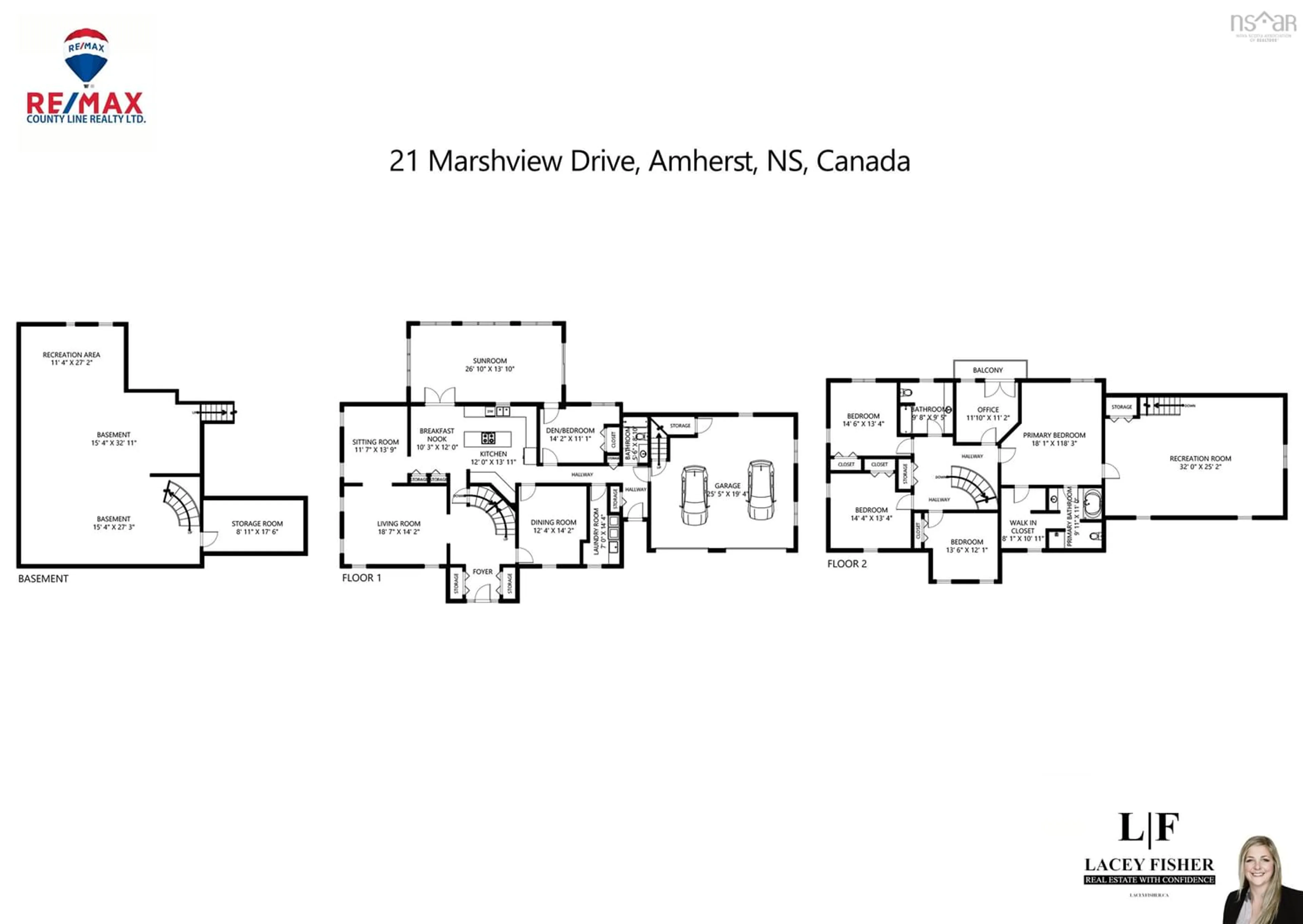 Floor plan for 21 Marshview Dr, Amherst Nova Scotia B4H 4B3