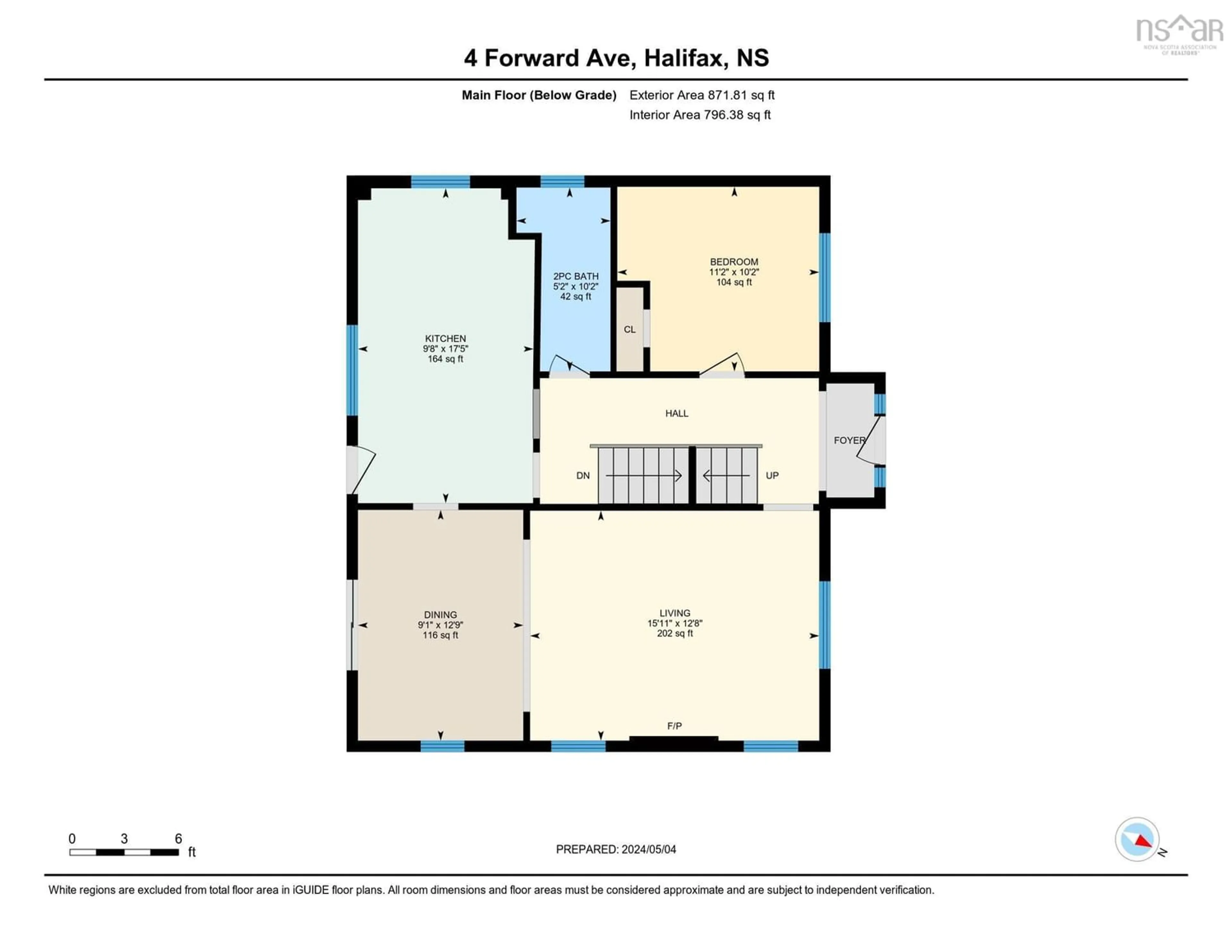 Floor plan for 4 Forward Ave, Halifax Nova Scotia B3P 1S4