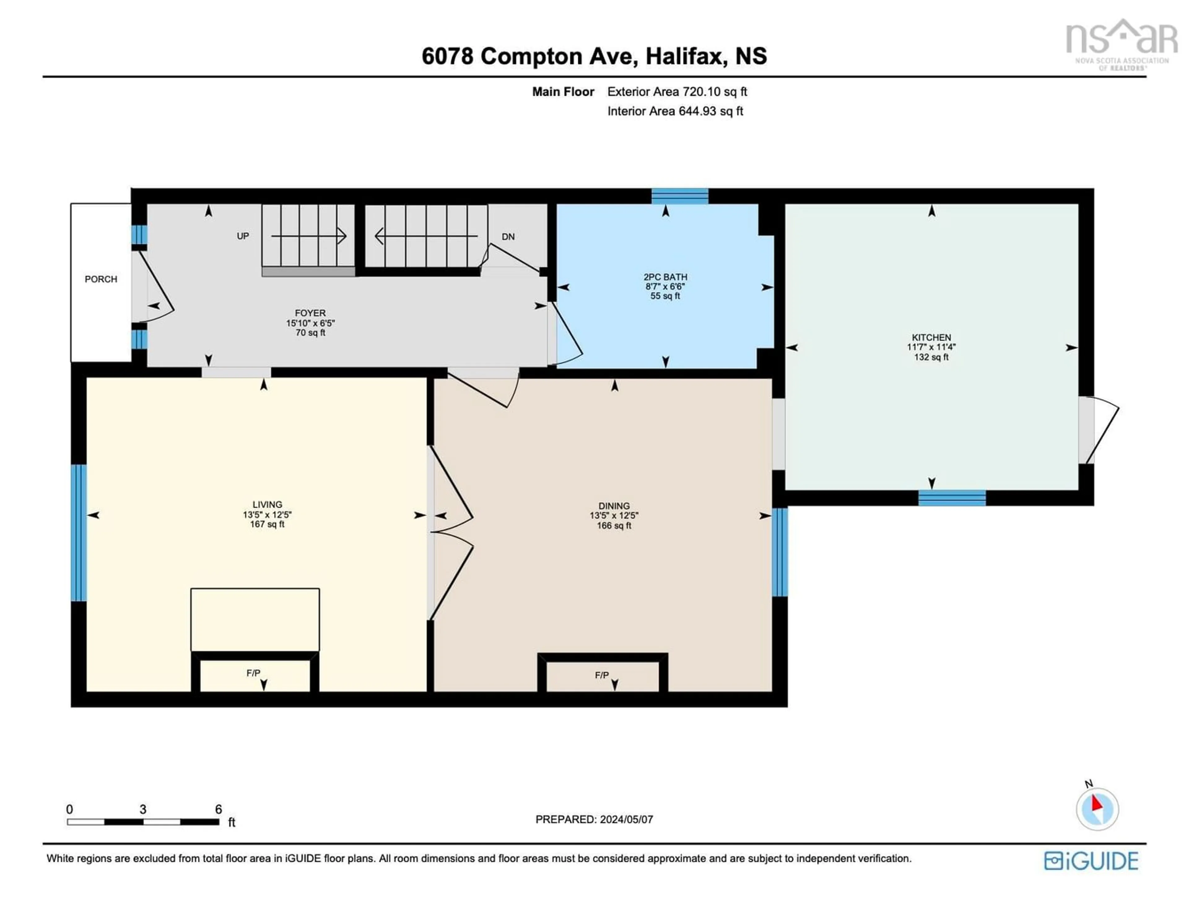 Floor plan for 6078 Compton Ave, Halifax Nova Scotia B3K 1E7