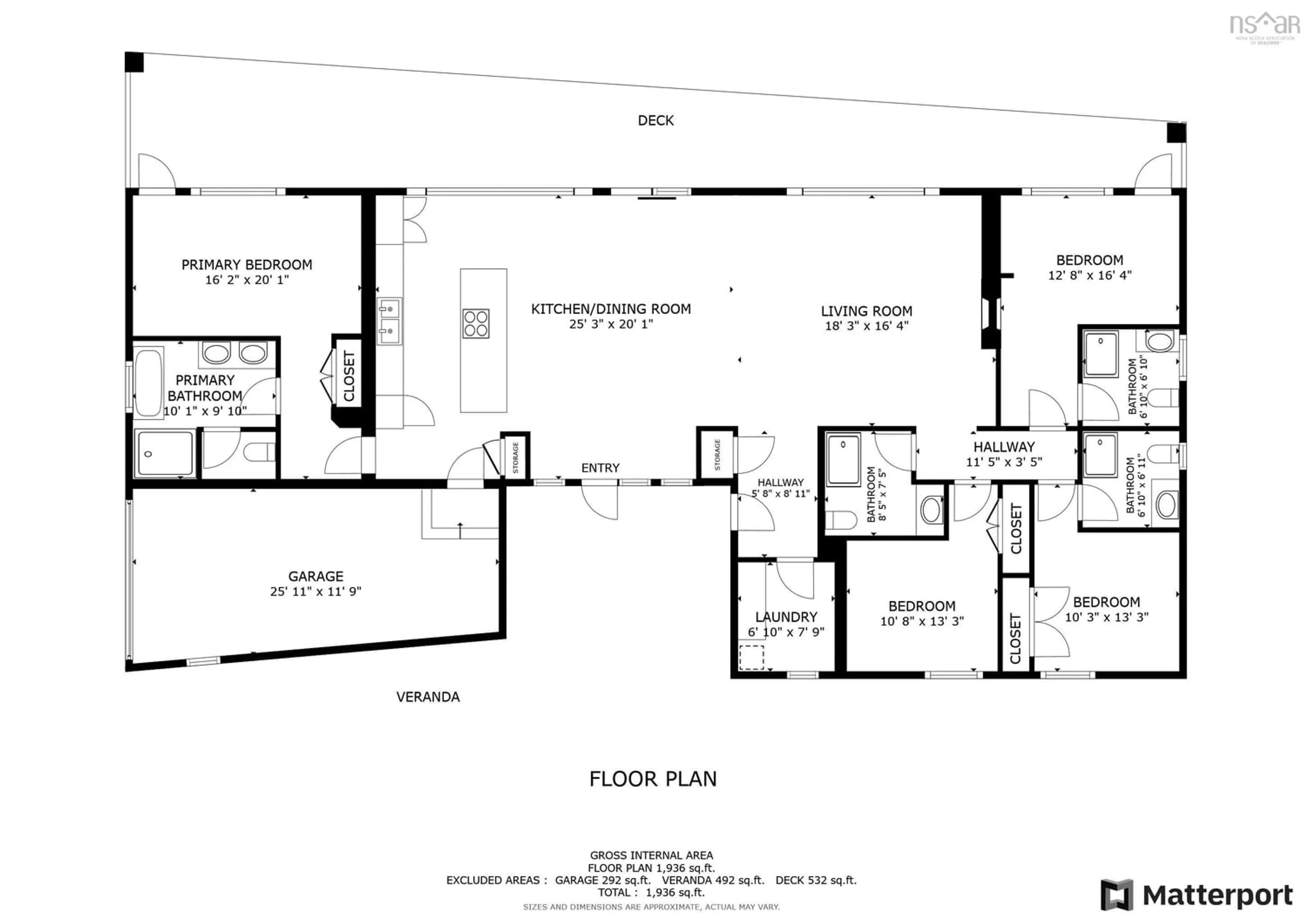 Floor plan for 424 Mariners Way, Fox Harbour Nova Scotia B0K 1Y0