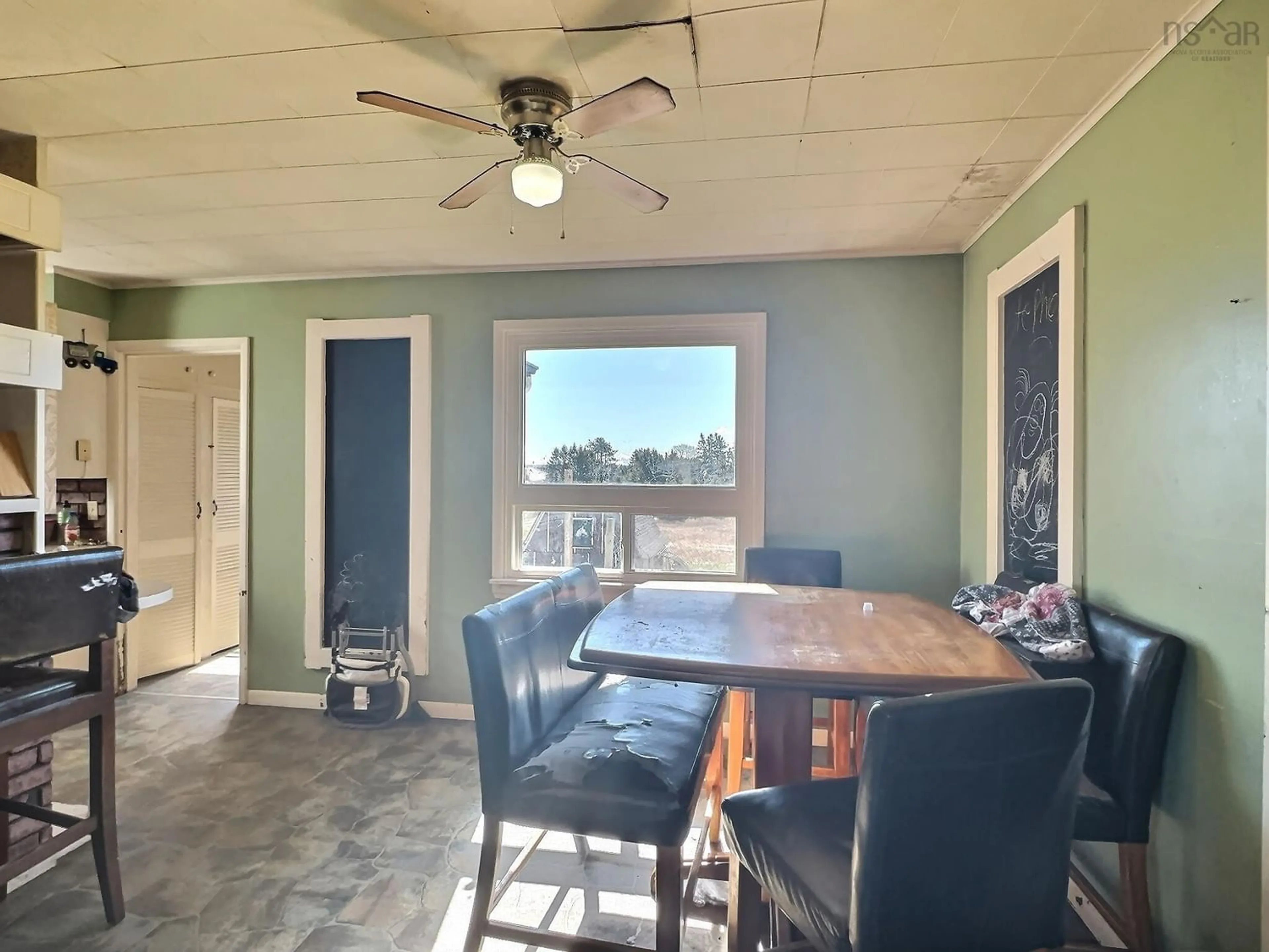 Dining room, wood floors, cottage for 1474 Fort Lawrence Rd, Amherst Nova Scotia B4H 3Y5