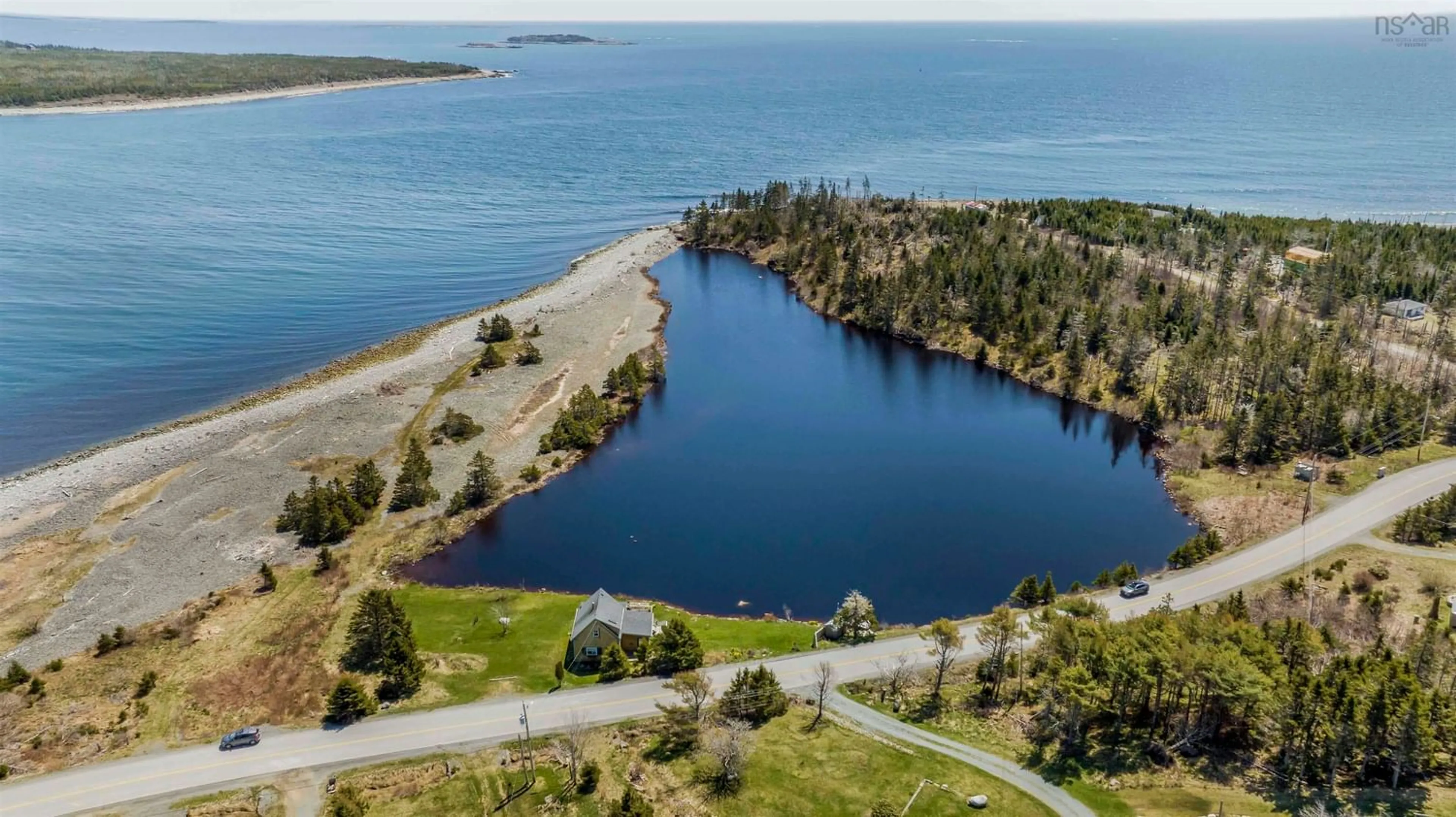 A pic from outside/outdoor area/front of a property/back of a property/a pic from drone, water/lake/river/ocean view for 2229 West Jeddore Rd, West Jeddore Nova Scotia B0J 1P0