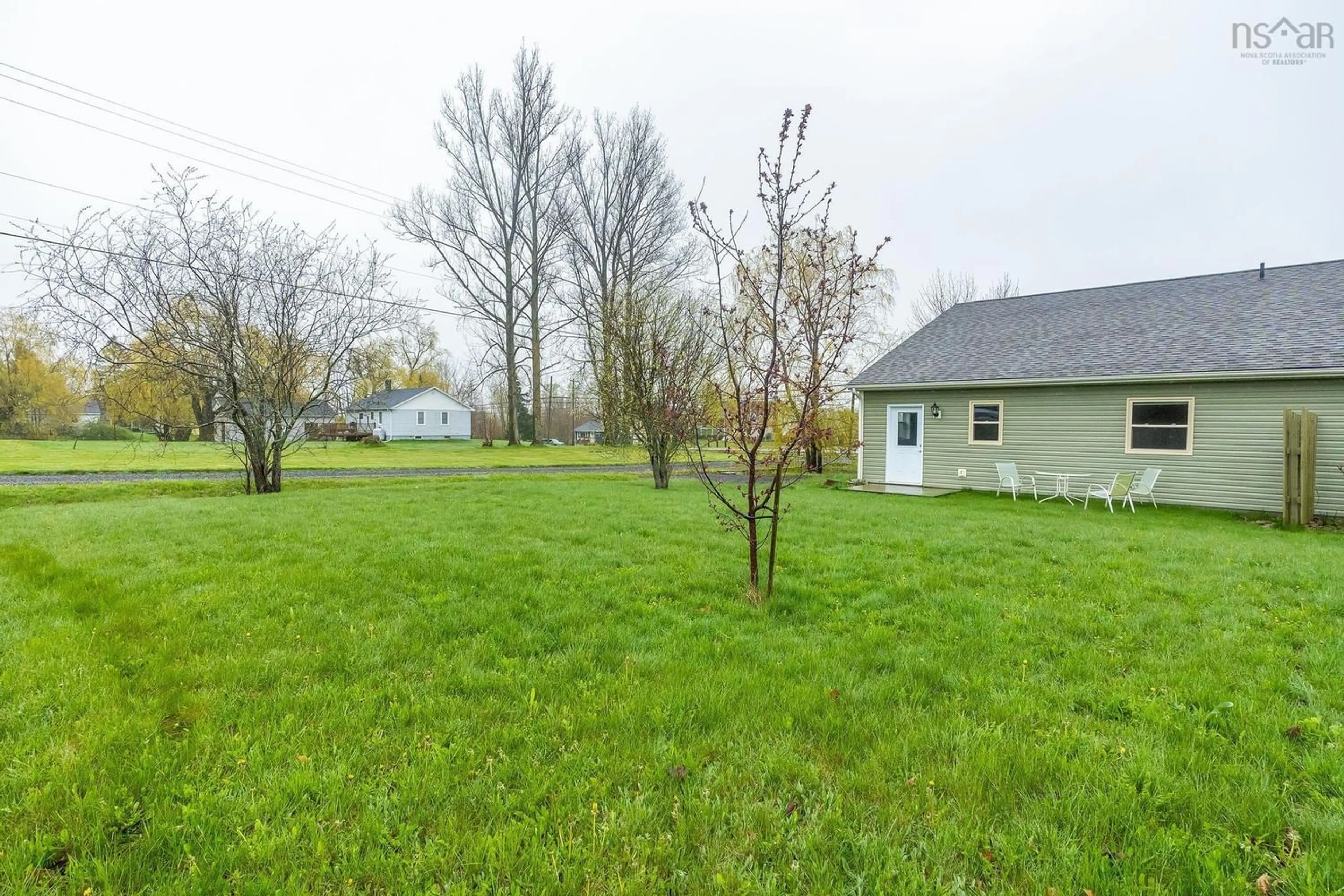 Fenced yard for 2368 North Ave, Canning Nova Scotia B0H 1H0
