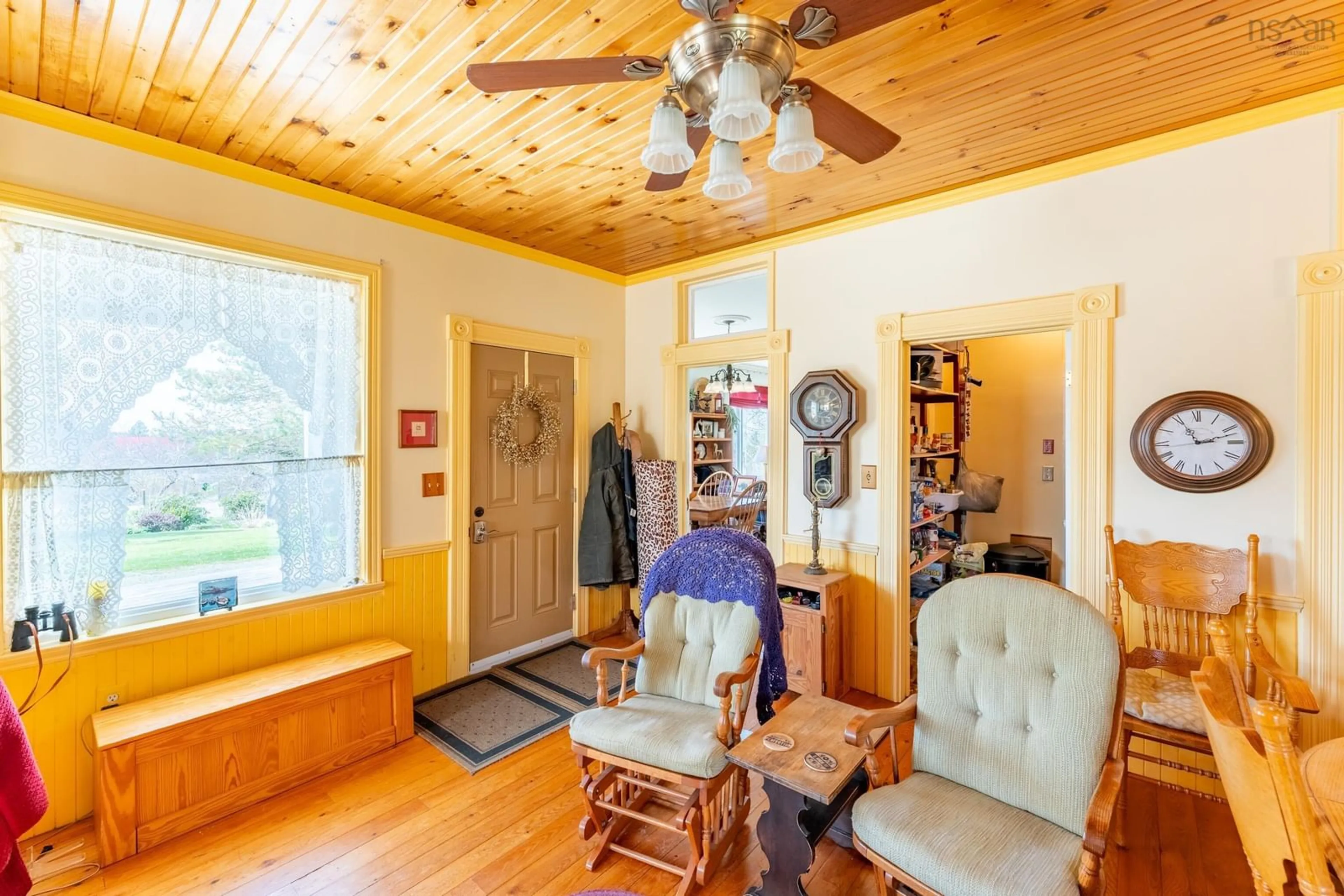 Dining room, wood floors, cottage for 9102 Highway 101, Brighton Nova Scotia B0V 1A0