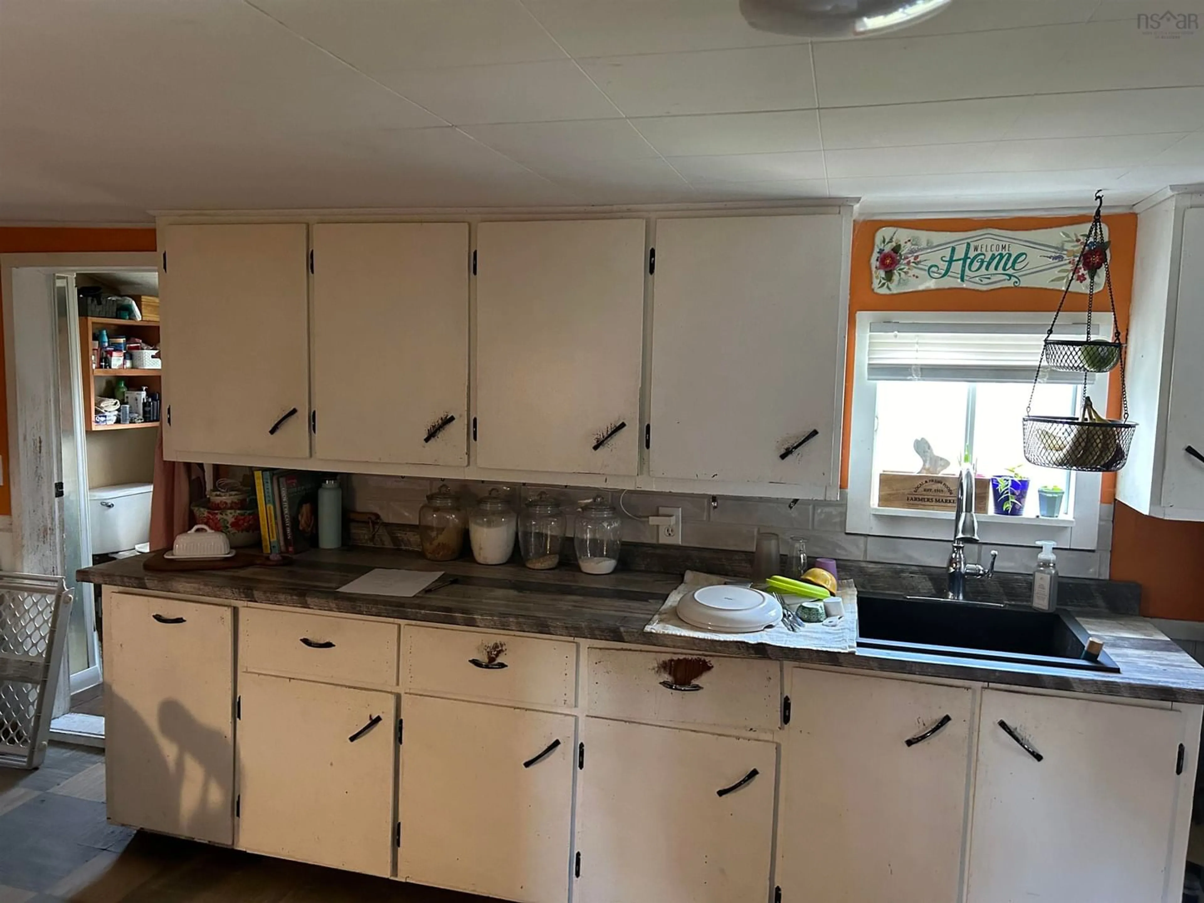 Standard kitchen, wood floors, cottage for 1492 Highway 336, Dean Nova Scotia B0N 2M0