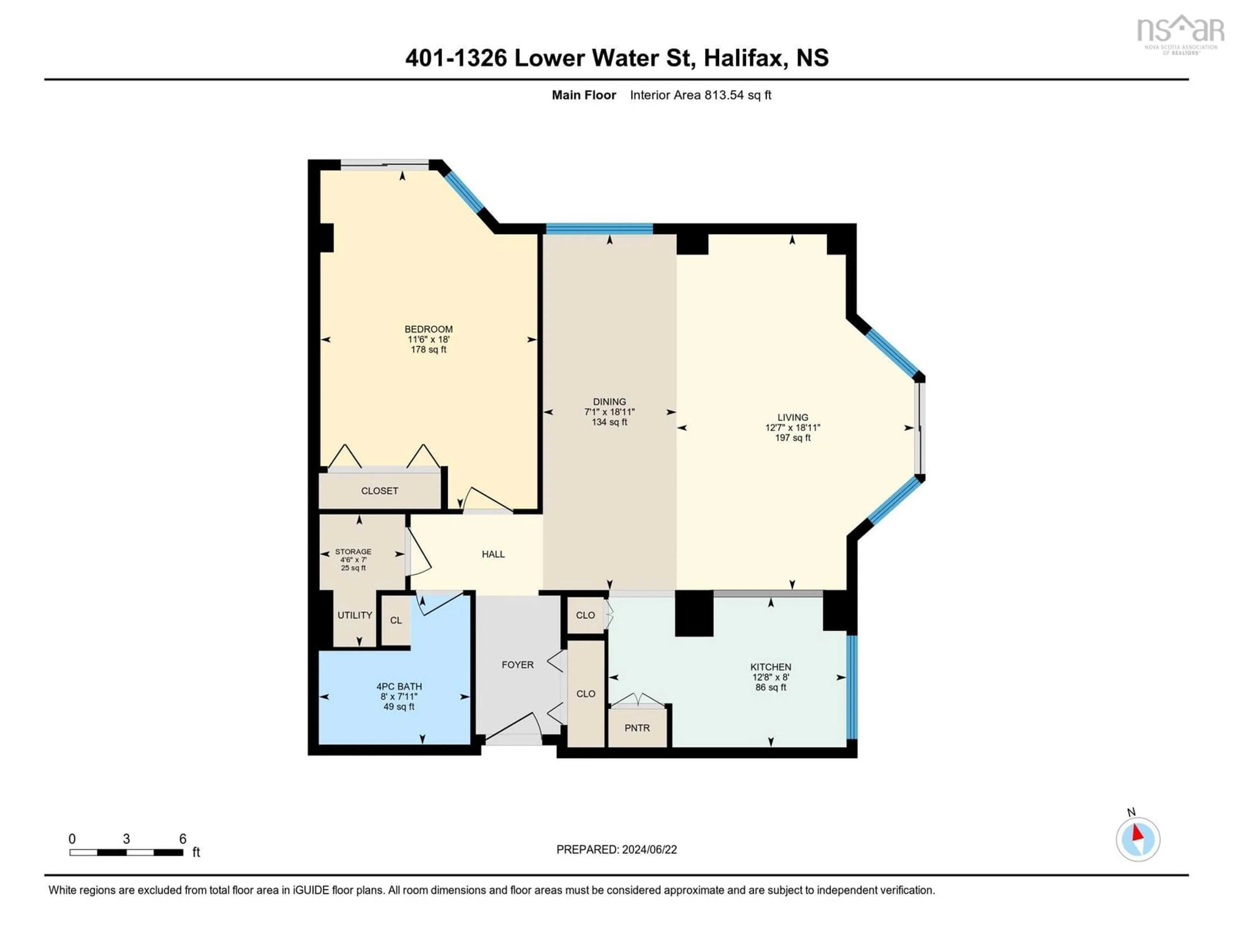 Floor plan for 1326 Lower Water St #401, Halifax Nova Scotia B3L 3J3