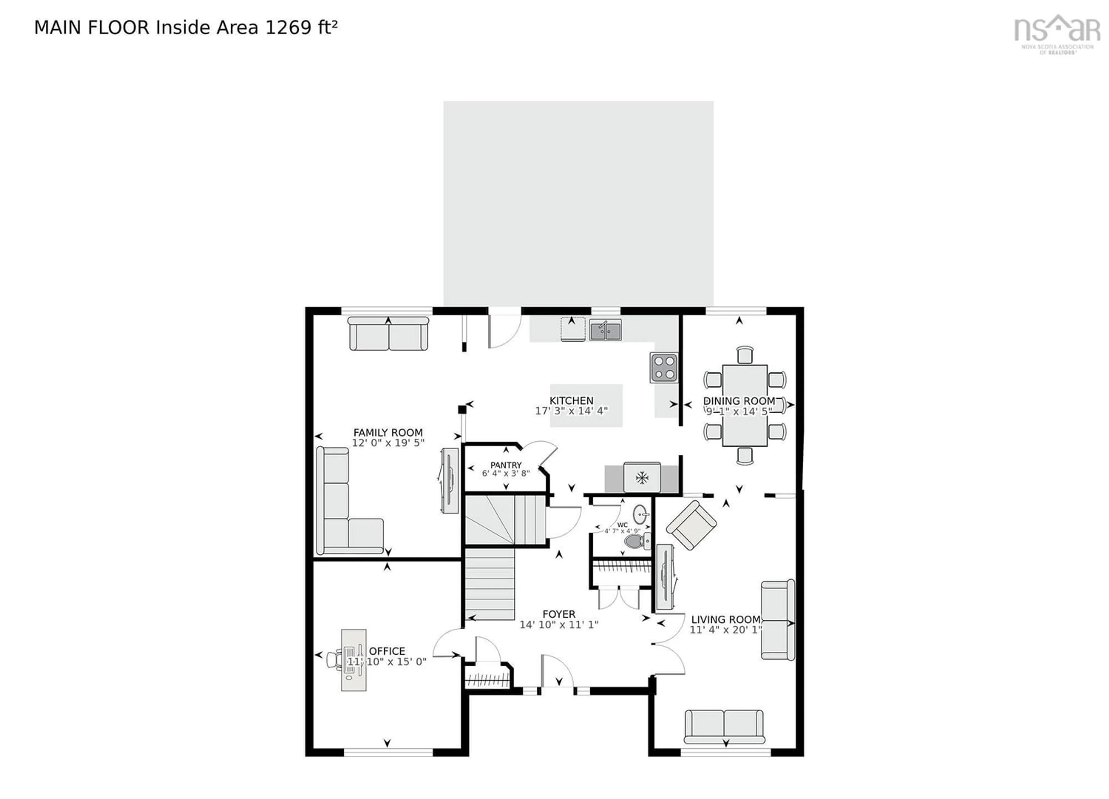 Floor plan for 133 Lundy Dr, Cole Harbour Nova Scotia B2W 3S3