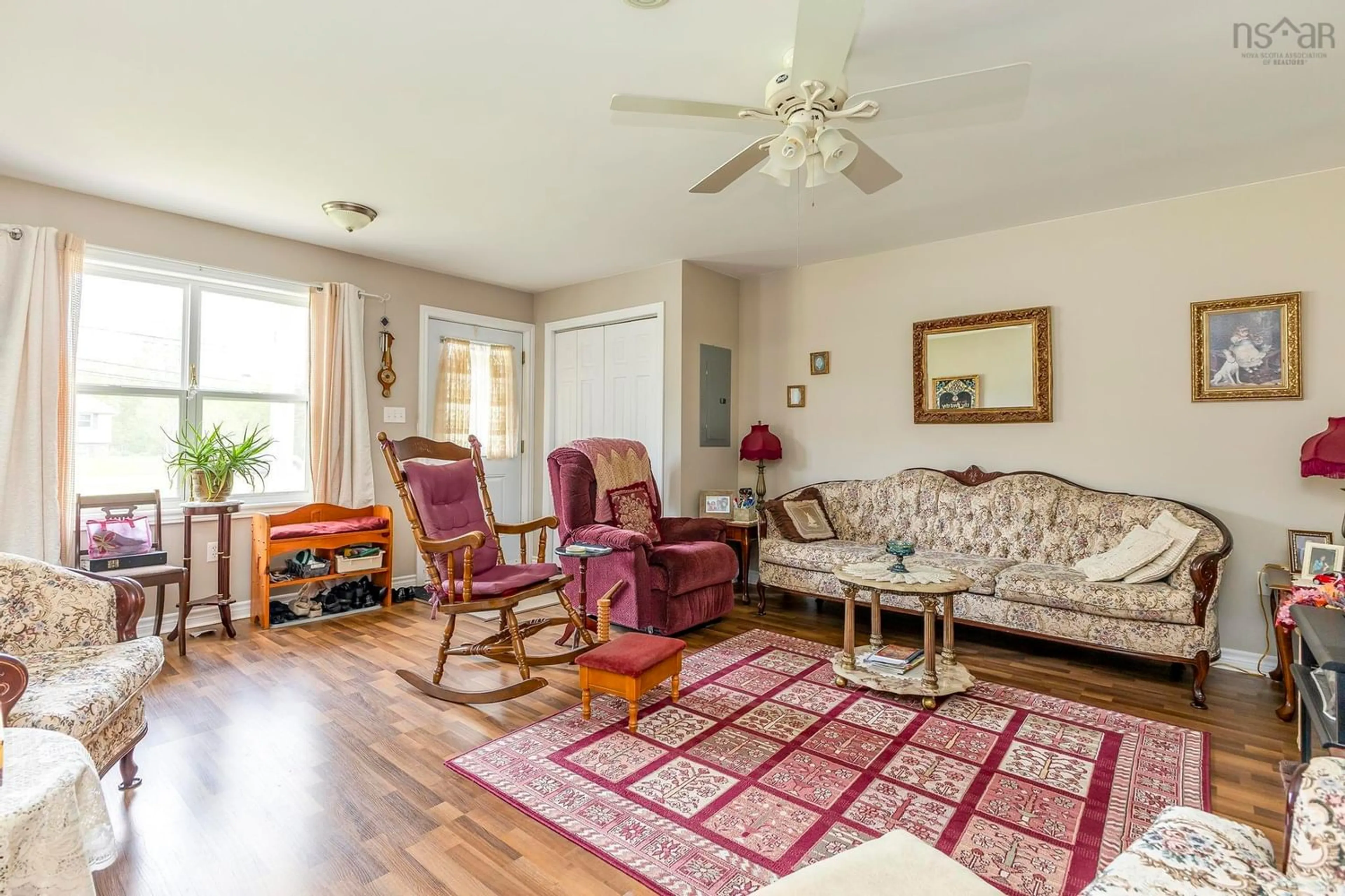 Living room, wood floors for 494 Pictou Rd, Valley Nova Scotia B2N 2V1