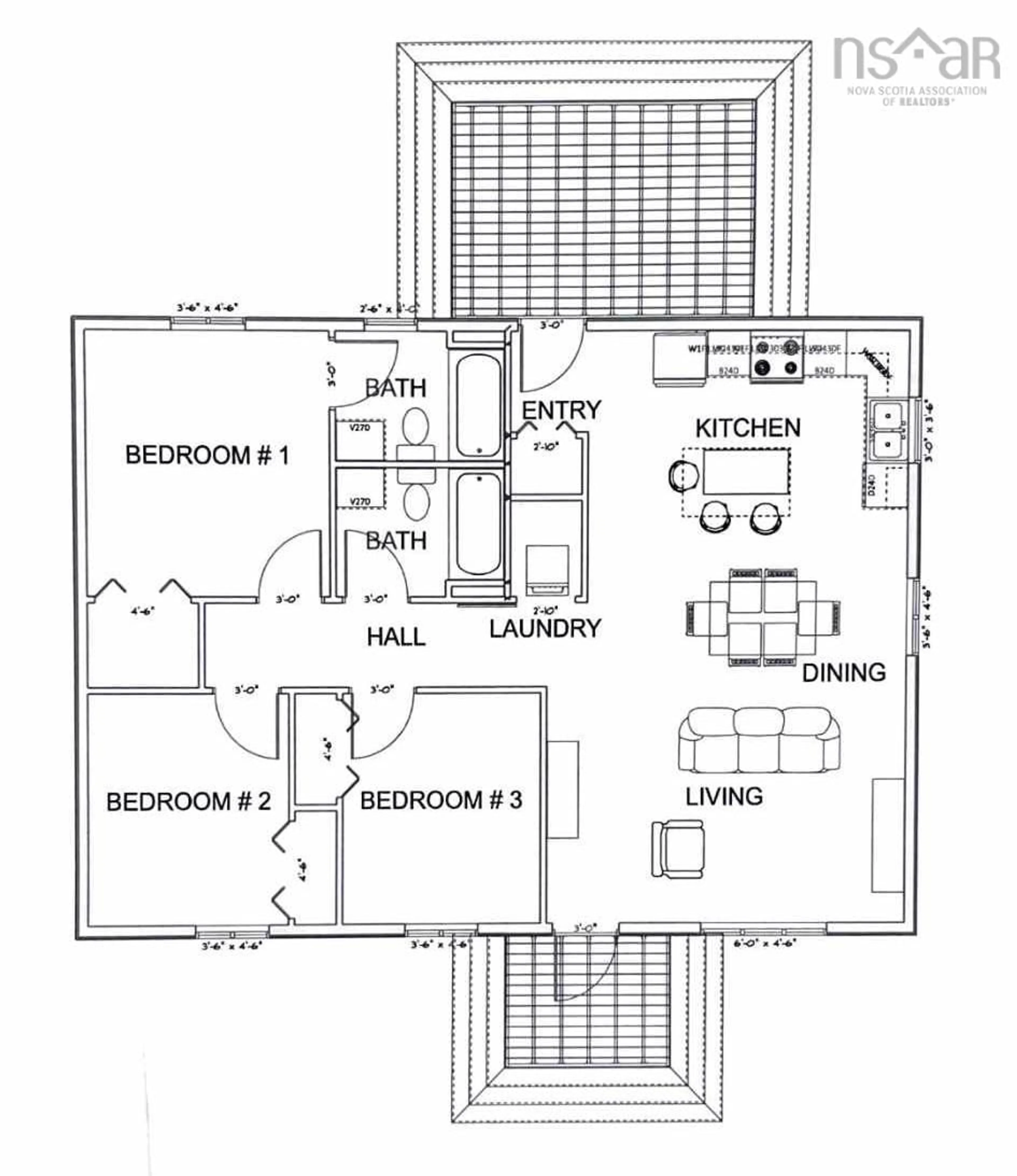 Floor plan for 761 Stoney Island Rd, Clam Point Nova Scotia B0W 1N0