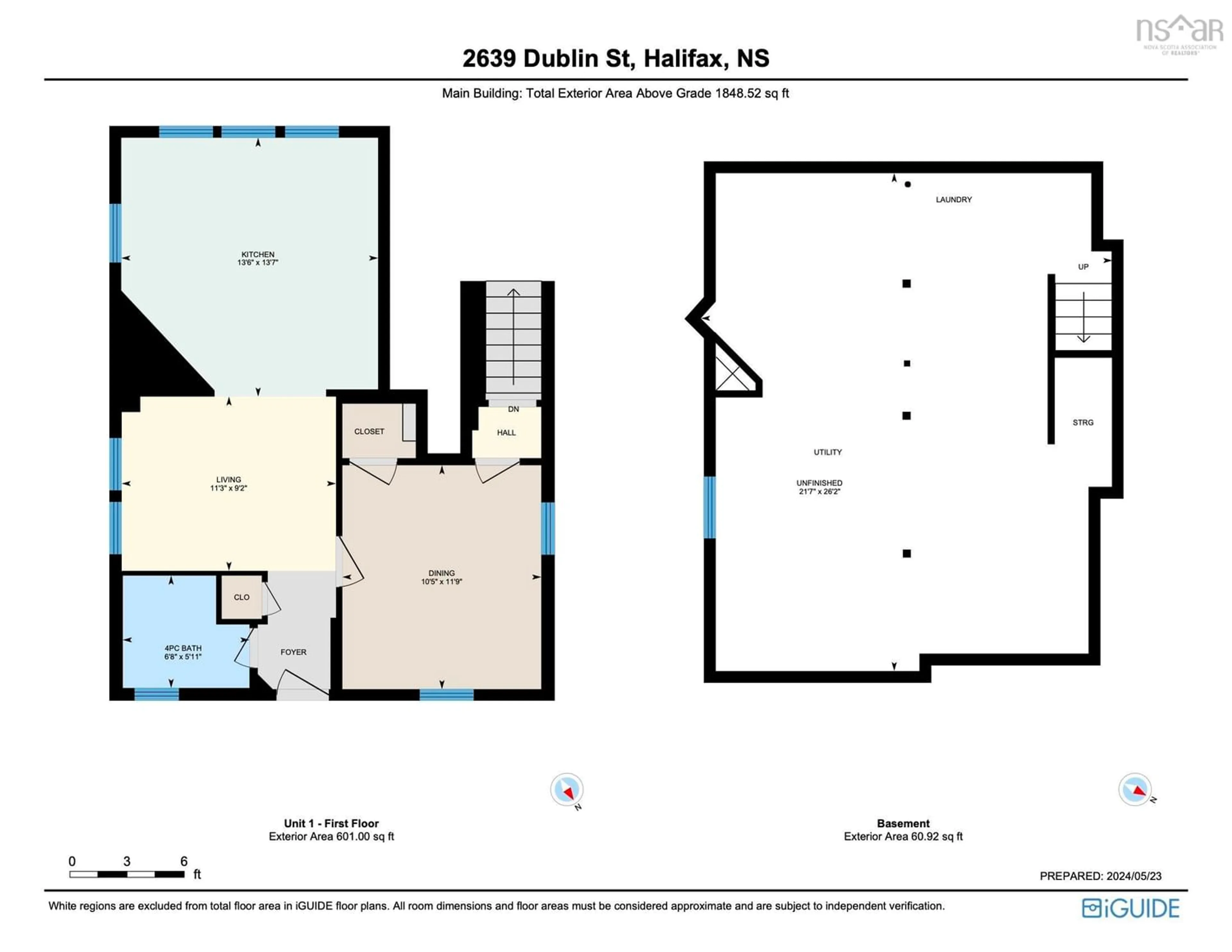 Floor plan for 2639 Dublin St, Halifax Nova Scotia B3L 3J6