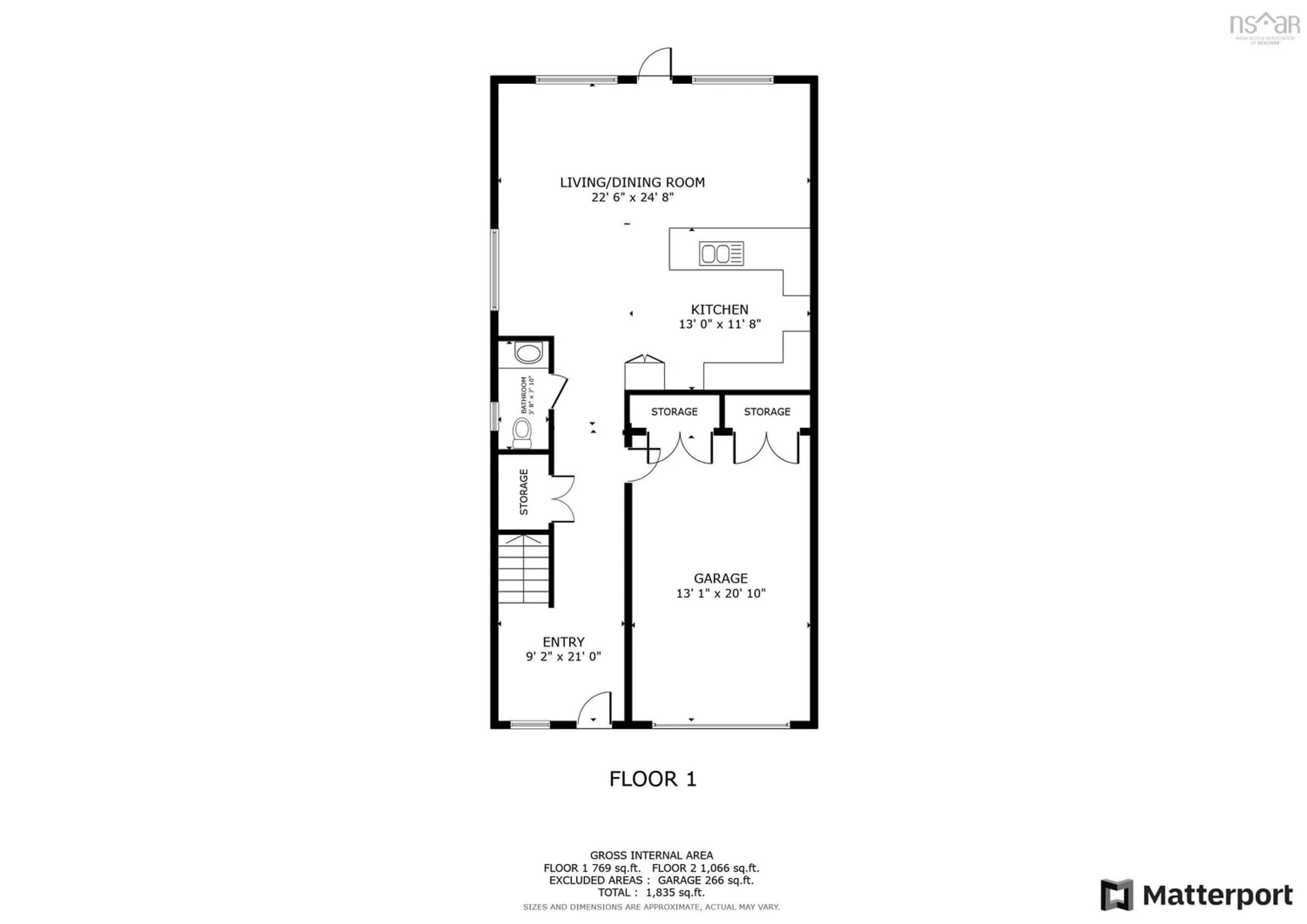 Floor plan for 1175 Starrs Point Rd, Port Williams Nova Scotia B0P 1T0