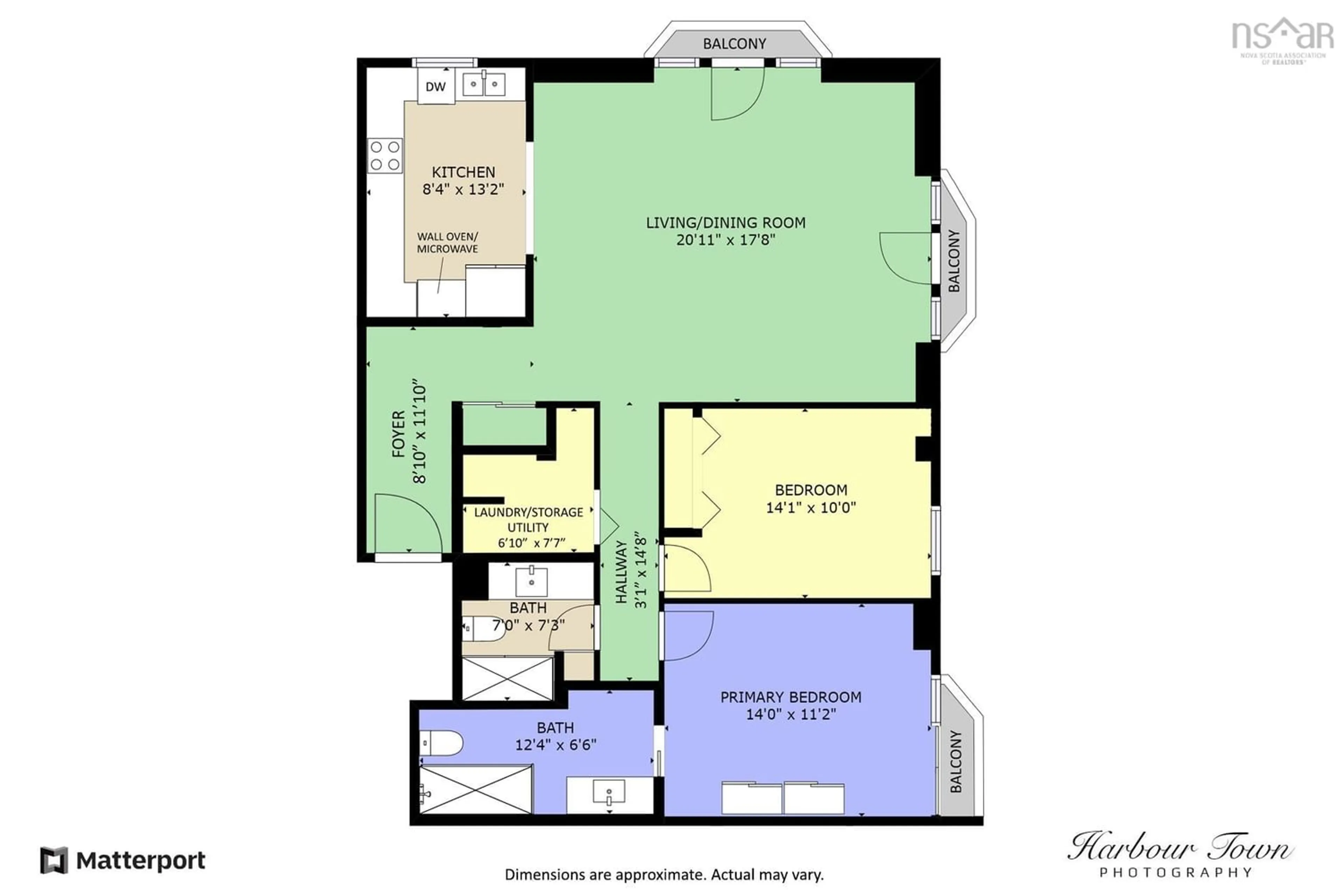 Floor plan for 1326 Lower Water St #618, Halifax Nova Scotia B3J 3R3