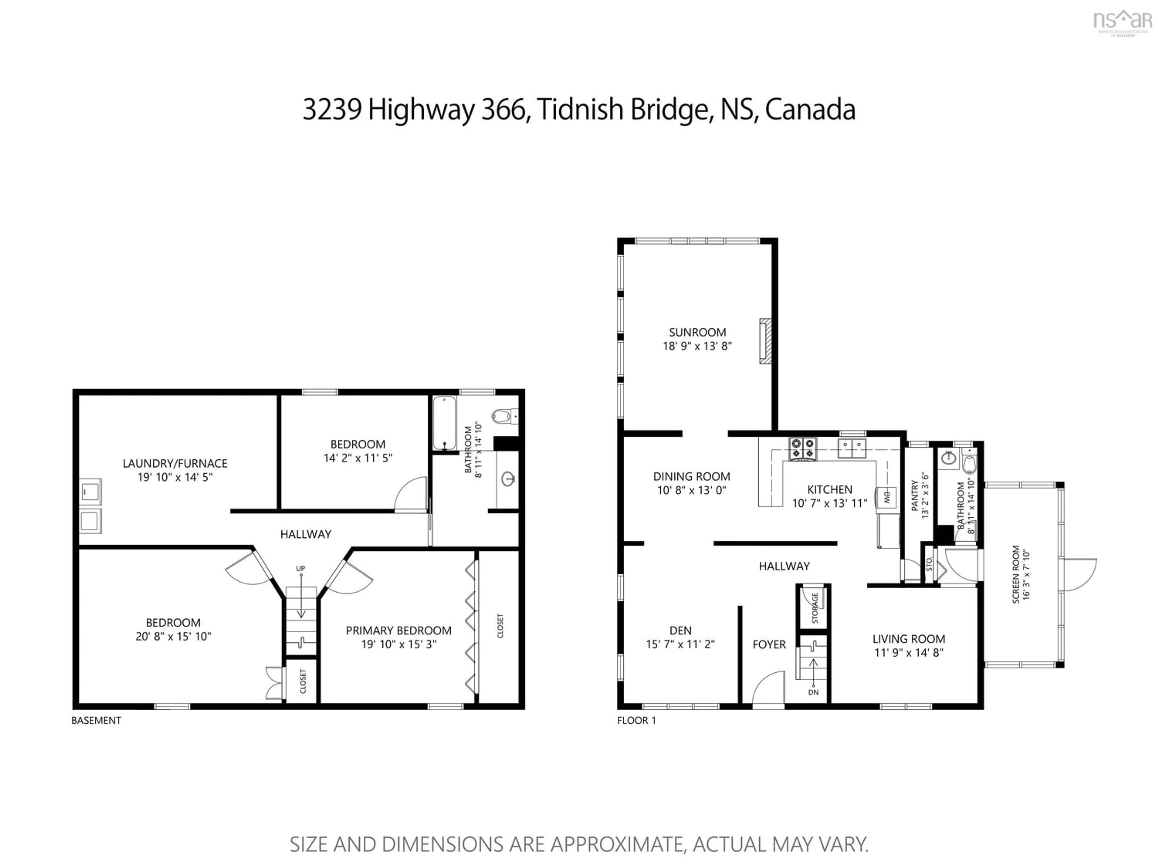 Floor plan for 3241 366 Hwy, Tidnish Bridge Nova Scotia B4H 3X9