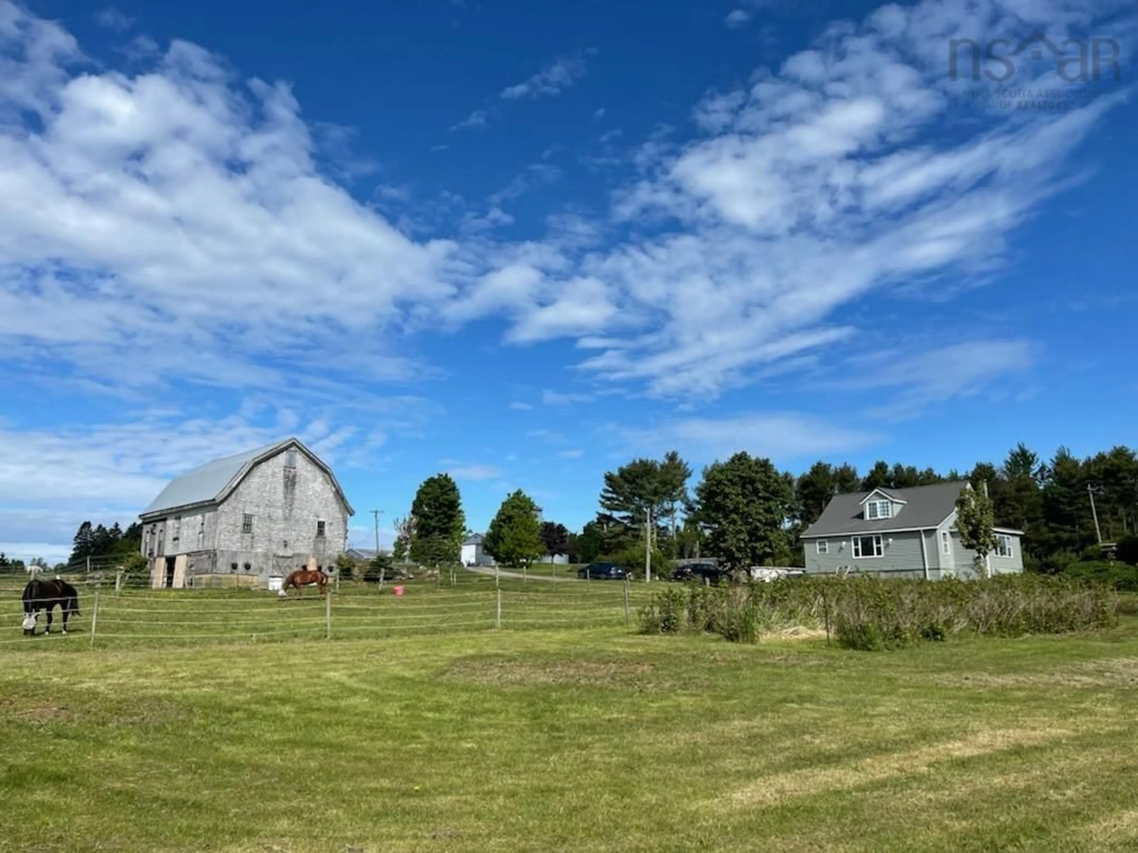 Fenced yard for 135 Bennetts Bay Rd, Arlington Nova Scotia B0P 1H0