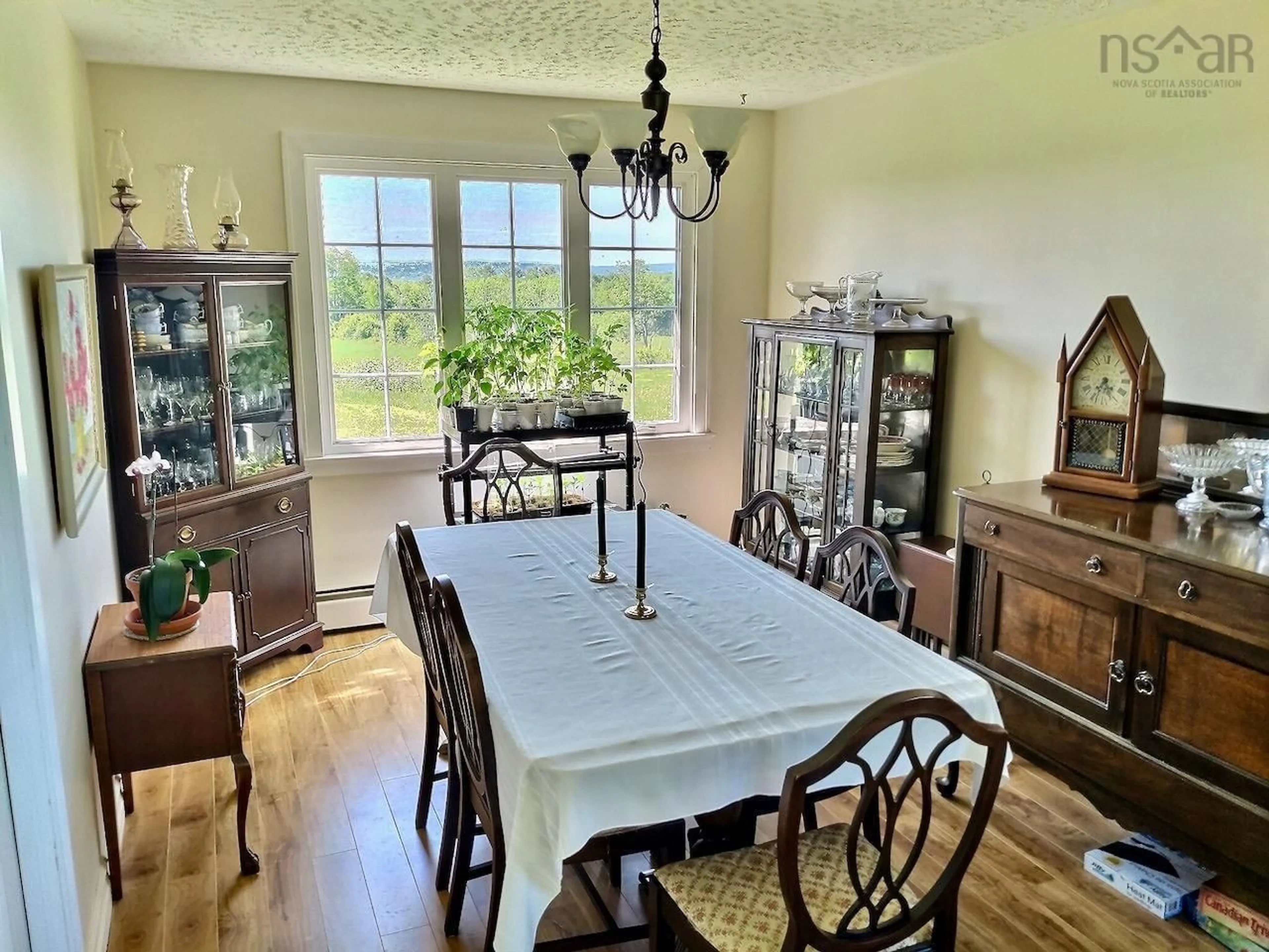 Dining room, wood floors, cottage for 5122 Highway 221, Grafton Nova Scotia B0P 1V0