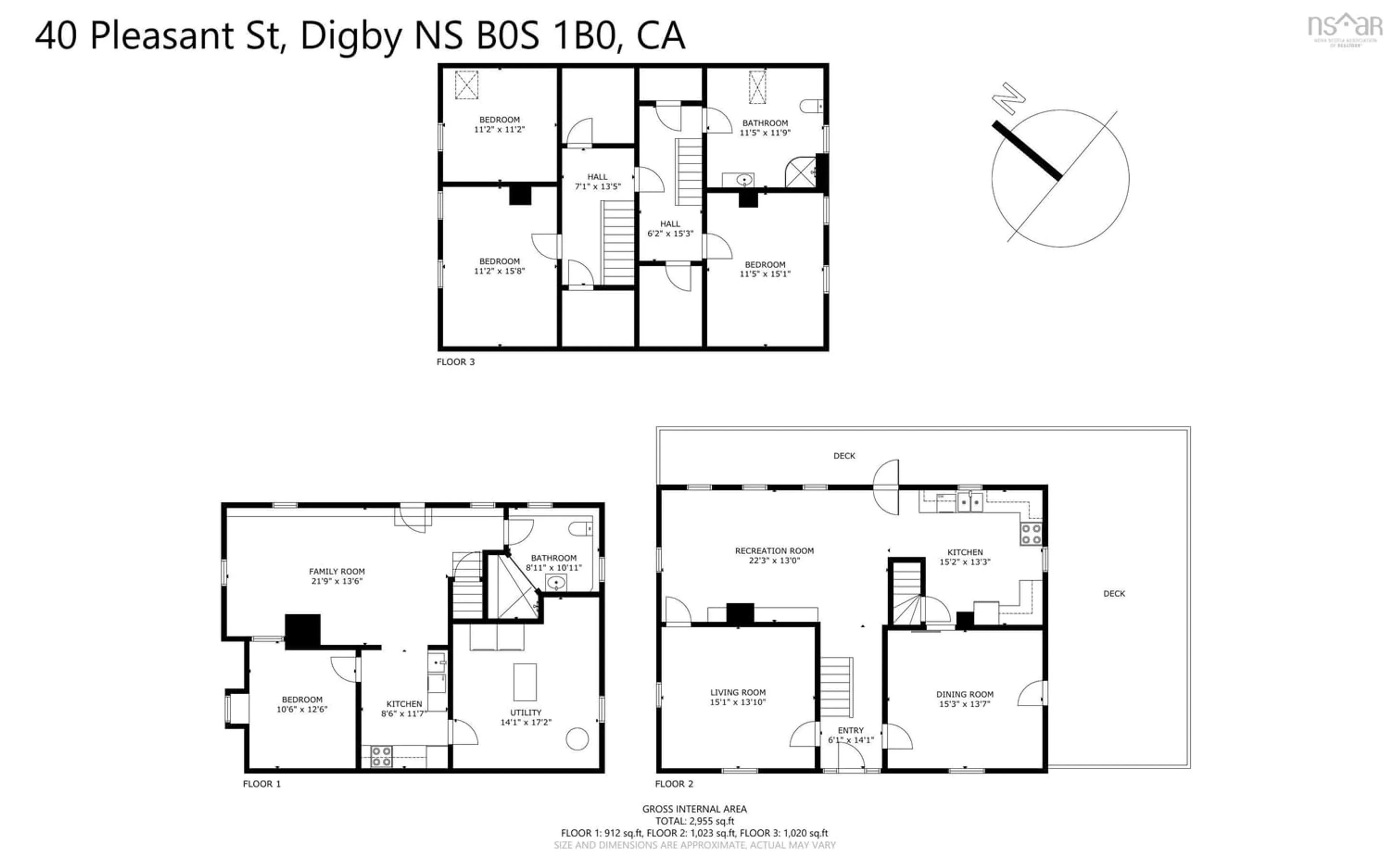 Floor plan for 40 Pleasant St, Bear River Nova Scotia B0S 1B0