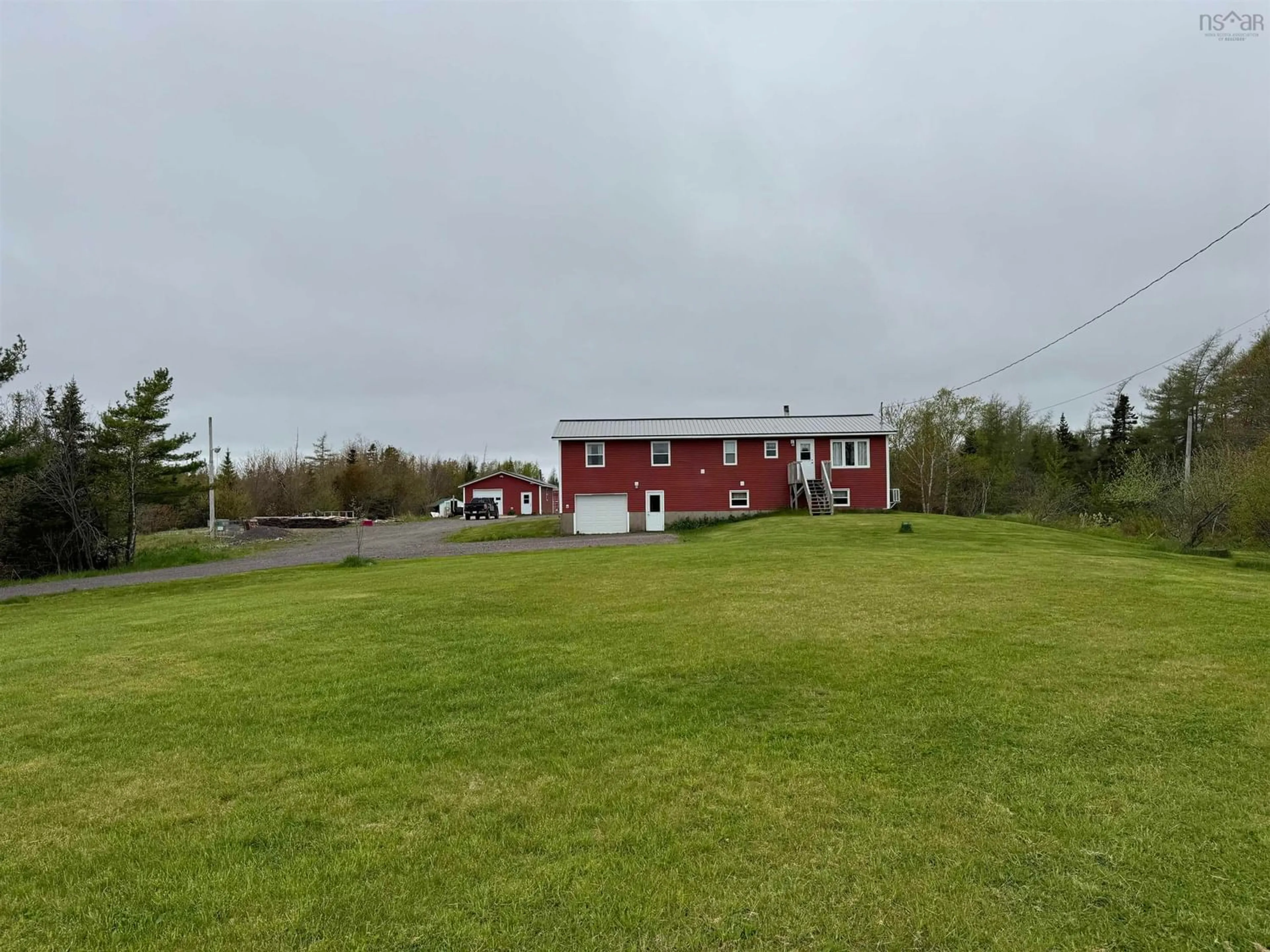 Outside view for 1193 Grandique Rd, Grand Lake Nova Scotia B0E 1A0