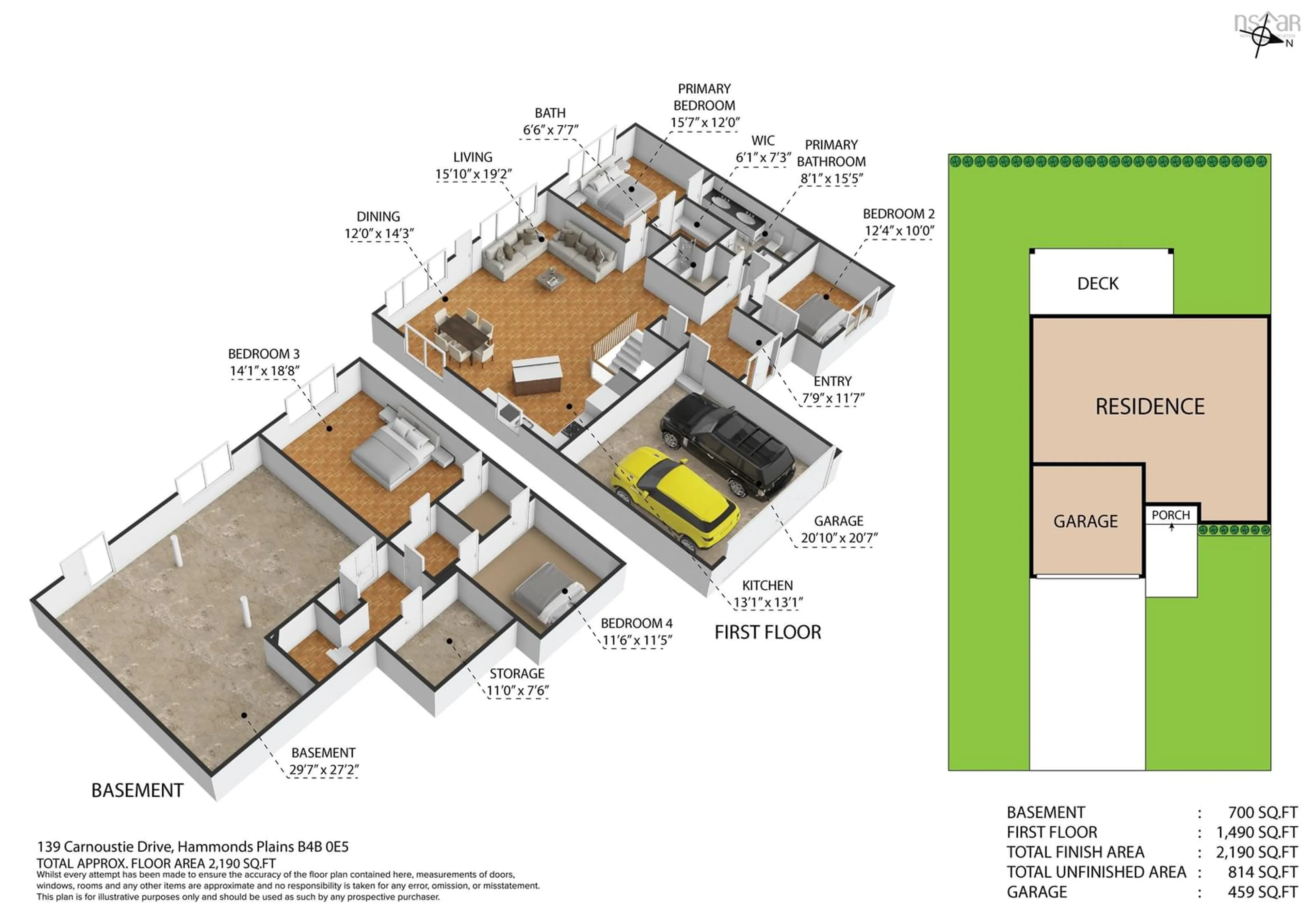 Floor plan for 139 Carnoustie Dr, Halifax Nova Scotia B4B 0E5