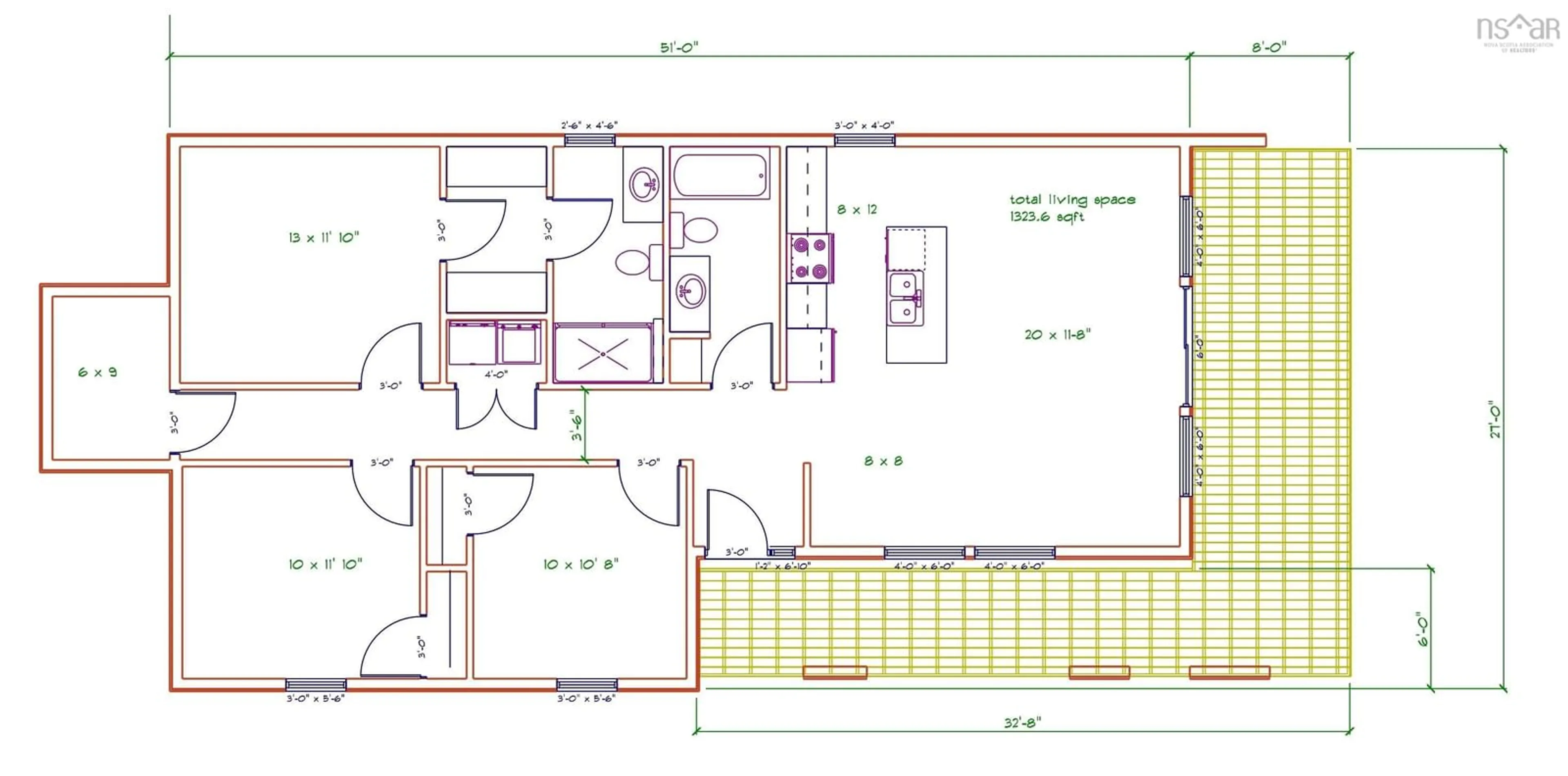 Floor plan for Avon Spirit Lane #Lot 101, Avondale Nova Scotia B0N 2A0