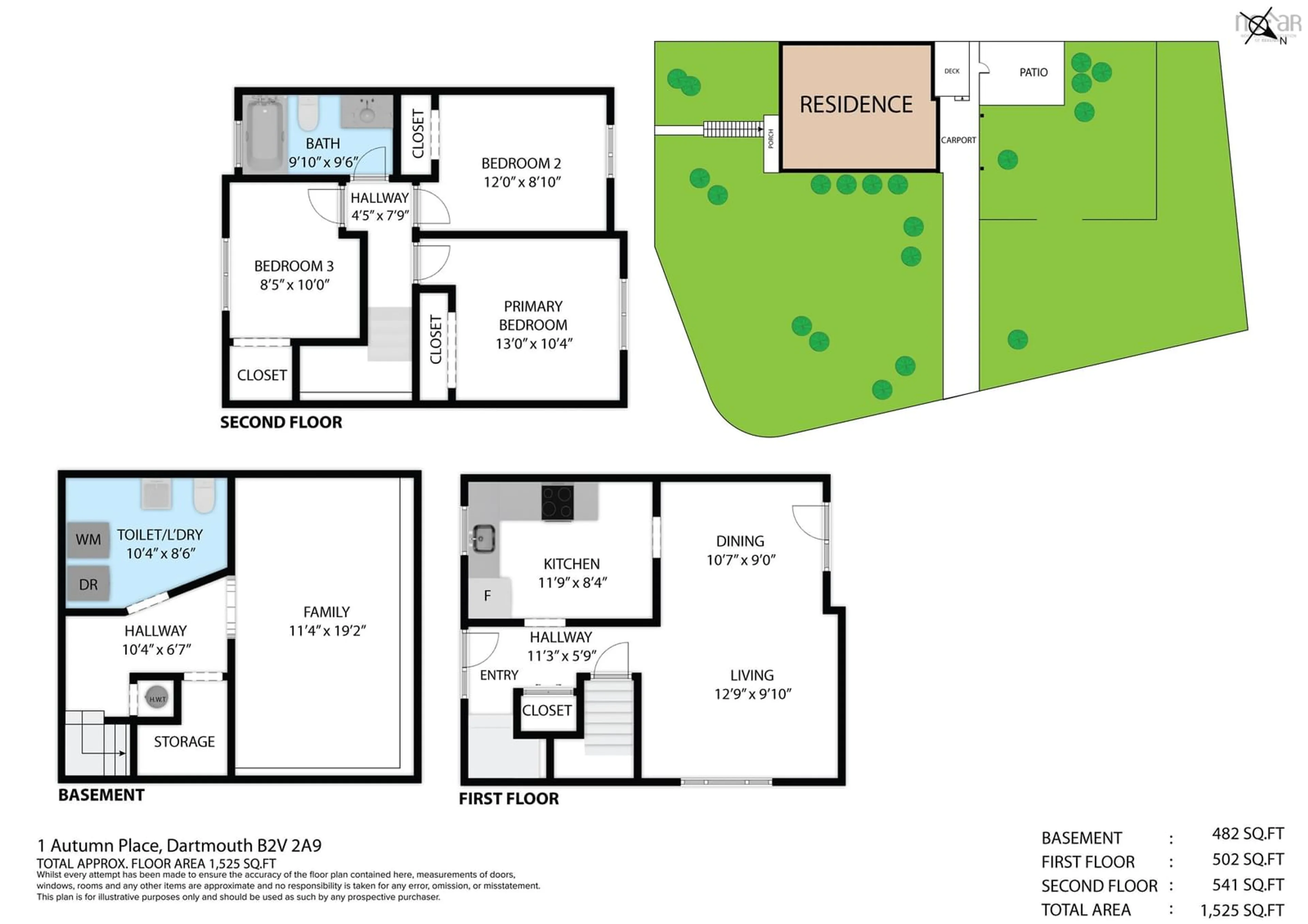 Floor plan for 1 Autumn Pl, Cole Harbour Nova Scotia B2V 2A9