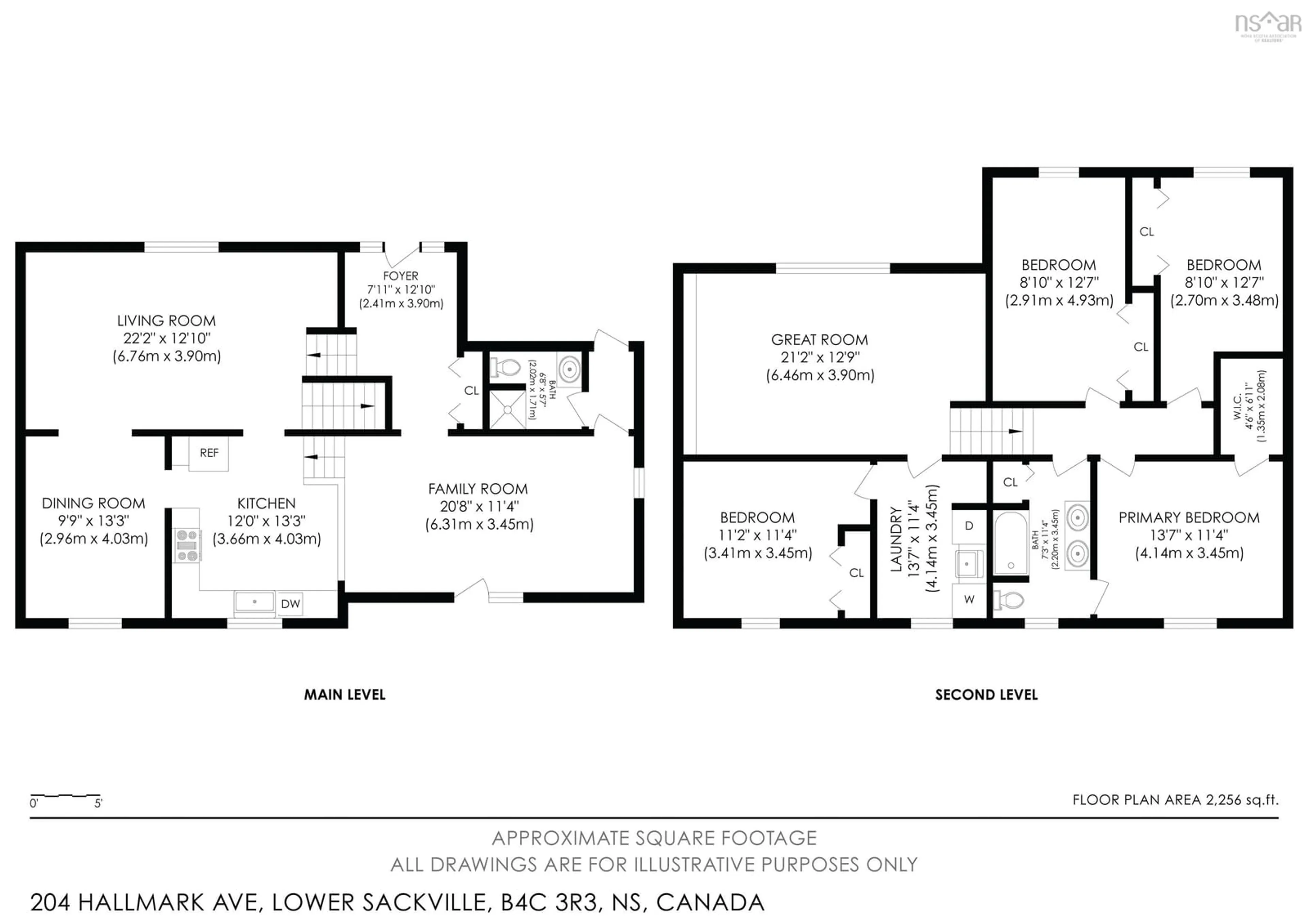 Floor plan for 204 Hallmark Ave, Lower Sackville Nova Scotia B4C 3R3